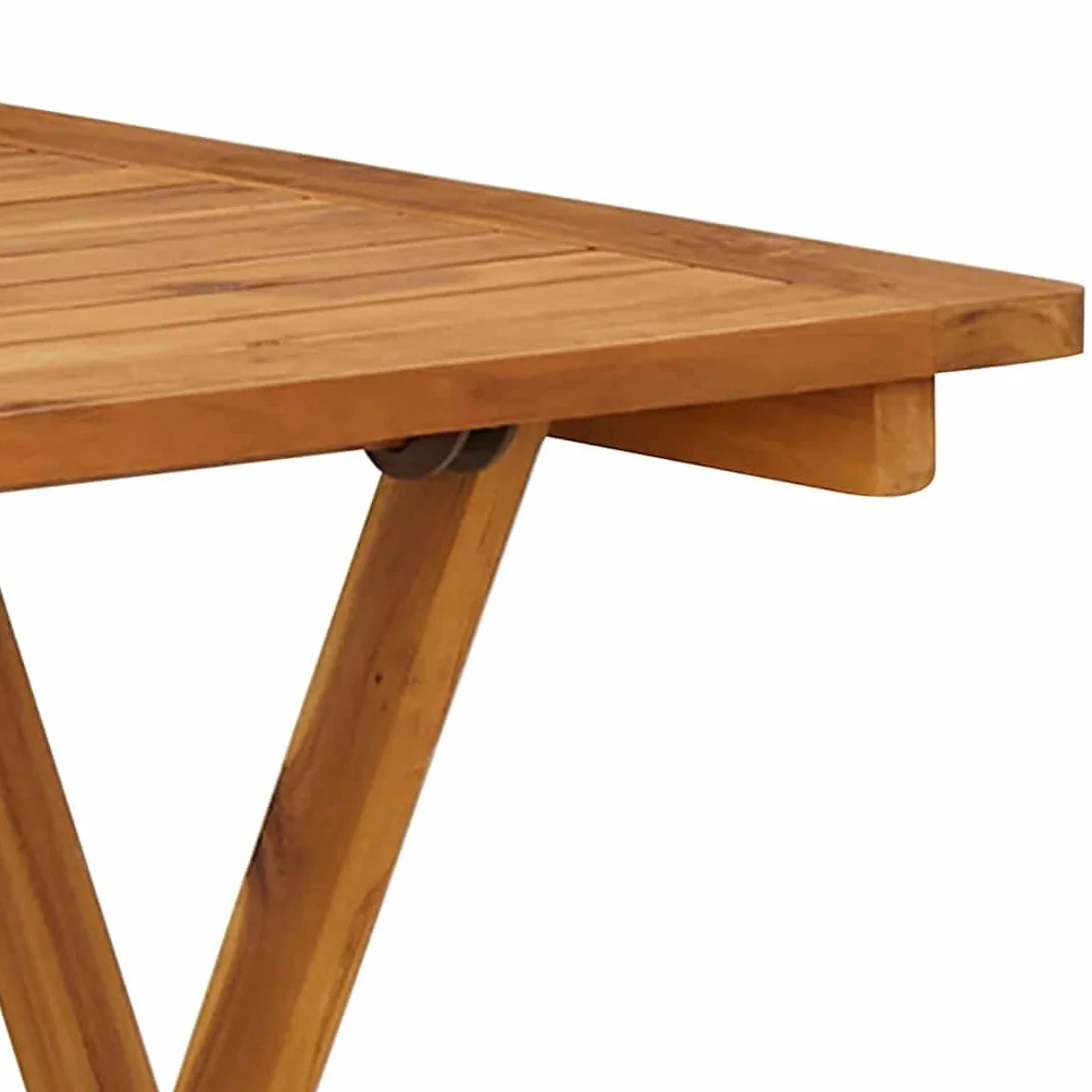 vidaXL Składany stół ogrodowy 70 x 70 x 75 cm lite drewno akacjowe