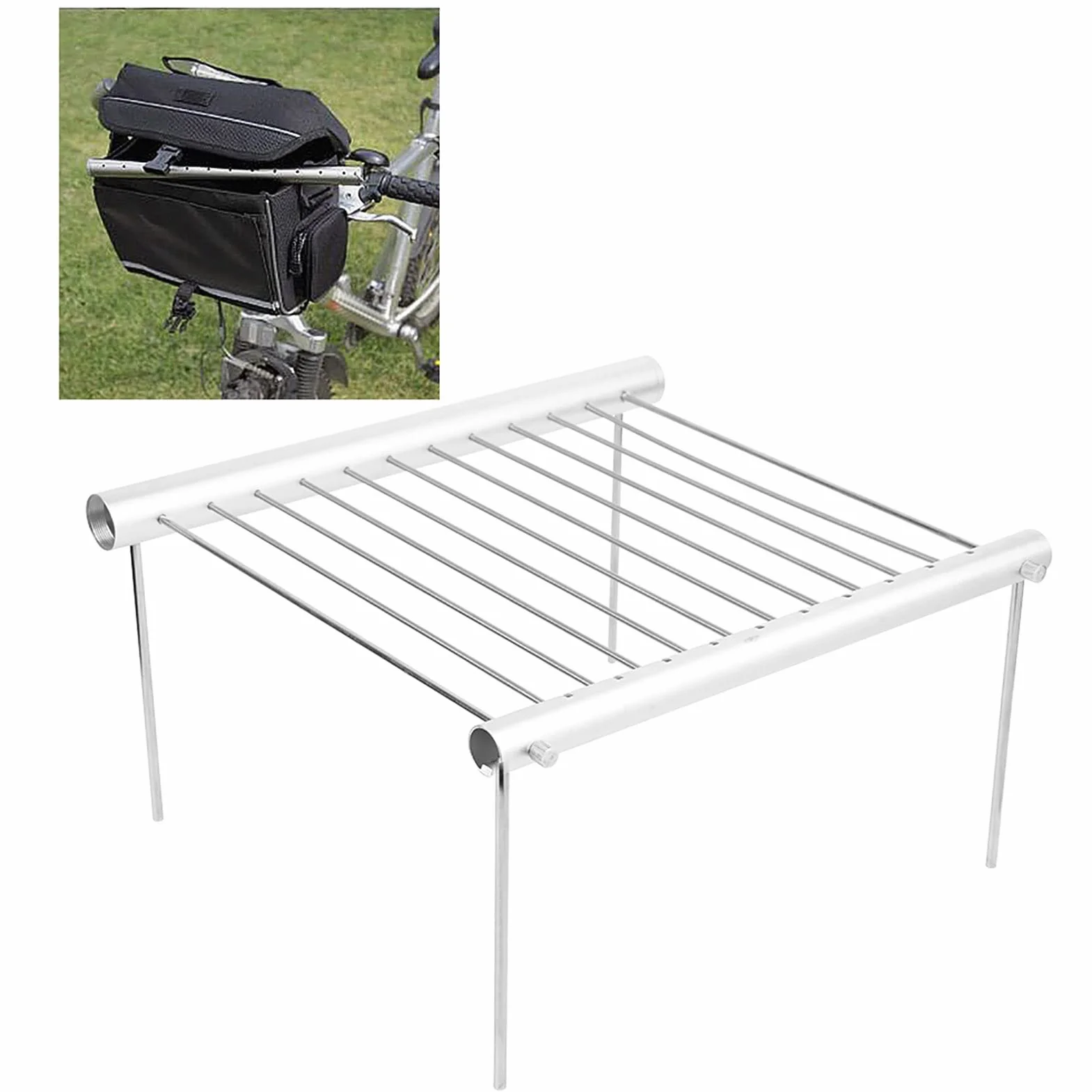 Grill ze stali nierdzewnej przenośny składany węglowy do pikników kempingowych