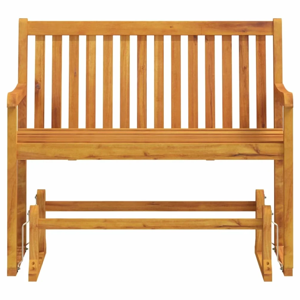 vidaXL Ławka ogrodowa/huśtawka, 110 cm, lite drewno akacjowe, ławka bujana, huśtawka do ogrodu, ławka bujana do ogrodu, ławki bujane