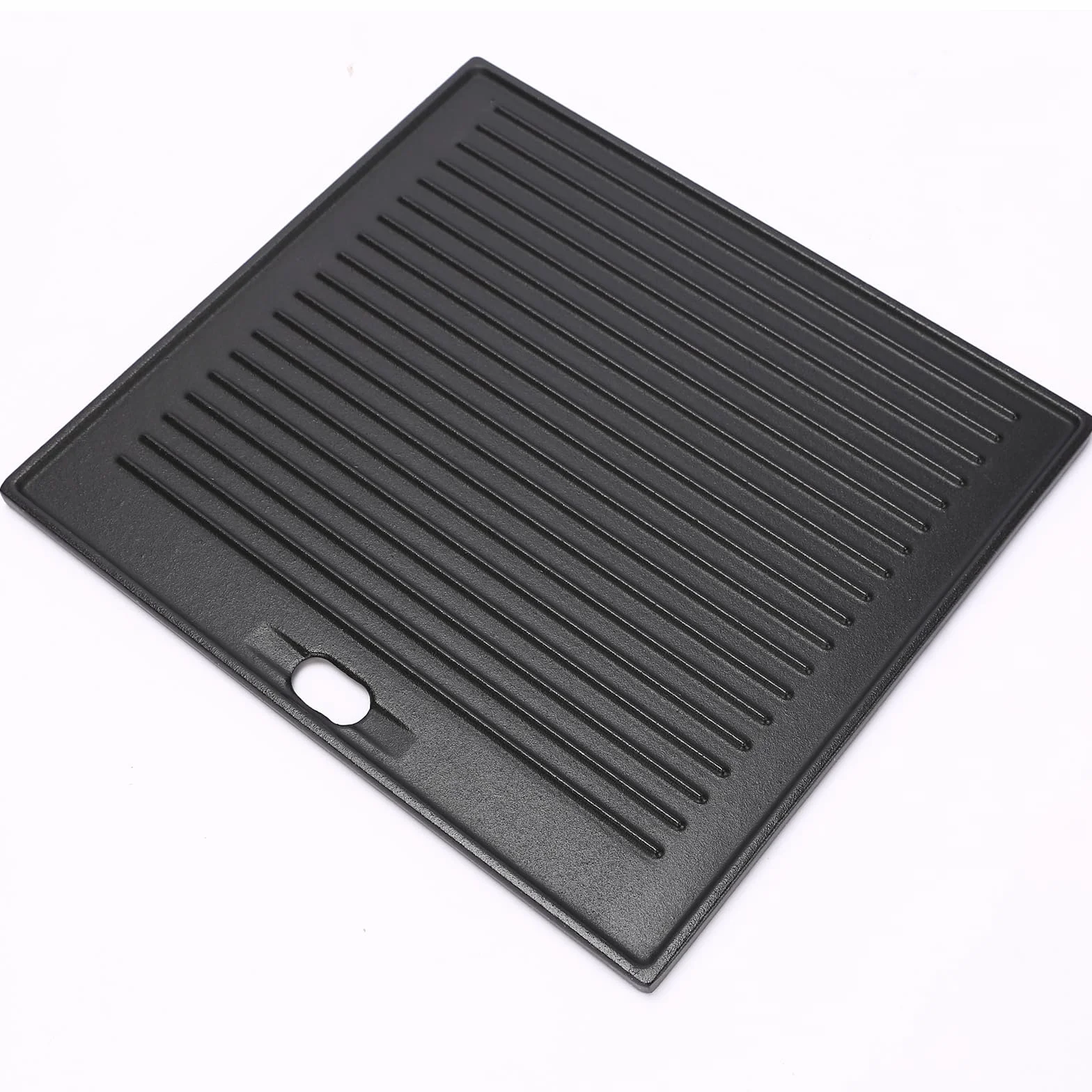 GFTIME Żeliwna płyta dwustronna, 33,5 x 30 cm, płyta grillowa Plancha do Taino Basic 4+1 6+1, Enders San Francisco 3, obustronnie gładka, rowkowana, żeliwna, akcesoria do grilla, żeliwna płyta