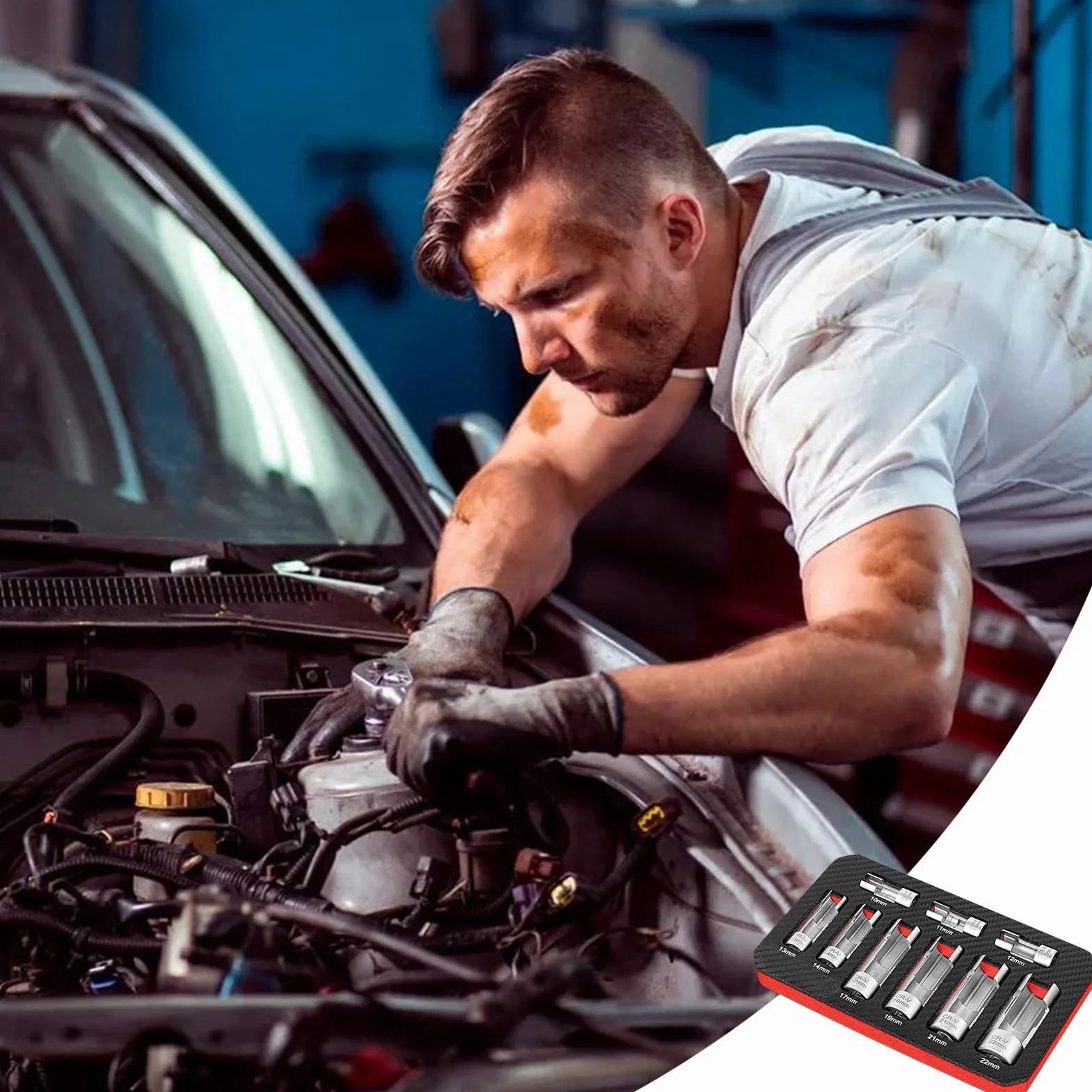 Zestaw do usuwania śrub, zestaw do usuwania nakrętek rozporowych, precyzyjne narzędzie do naprawy samochodów dla mechaników, właścicieli samochodów i hobbystów | precyzyjne narzędzie do naprawy samochodów dla mechaników, właścicieli samochodów i hobbystów