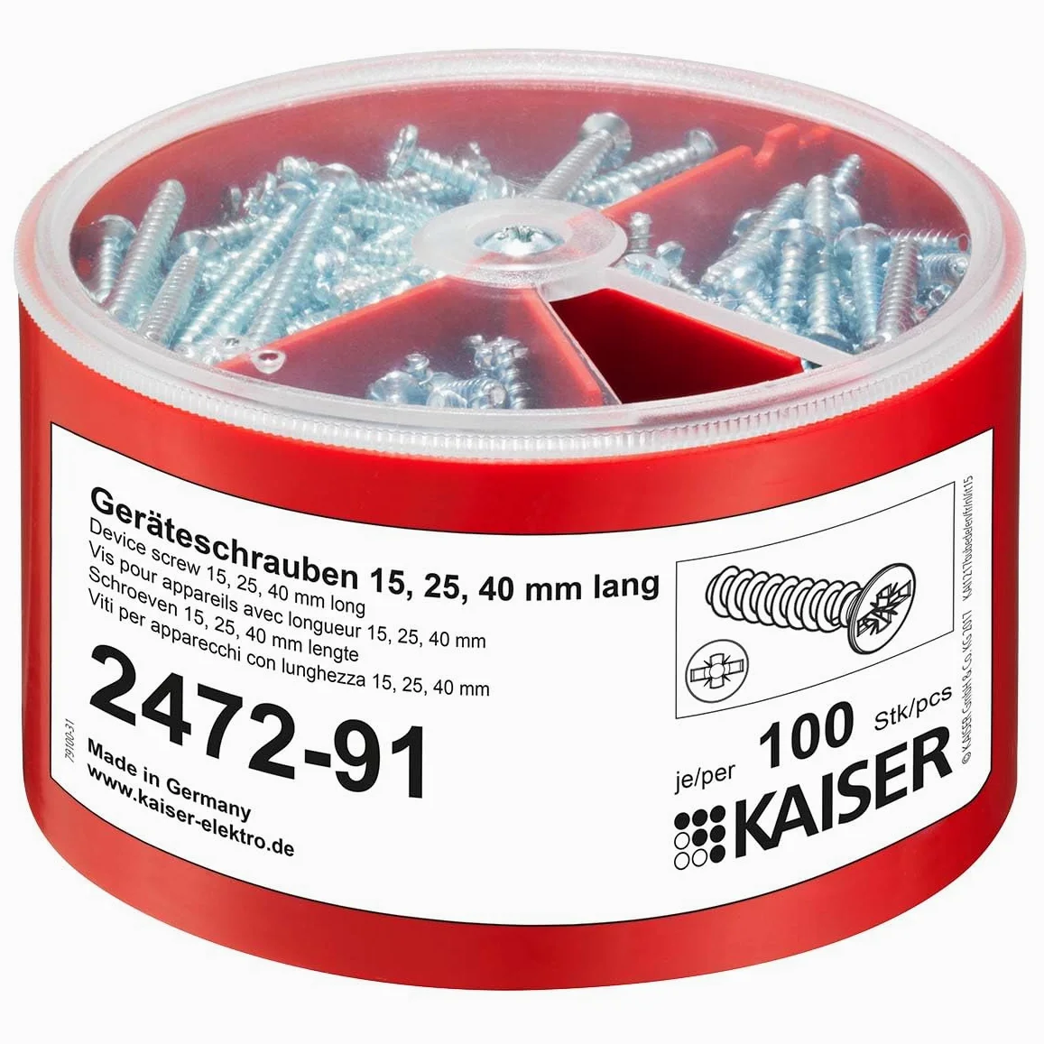 Kaiser Skrzynka śrub narzędziowych 2472-91