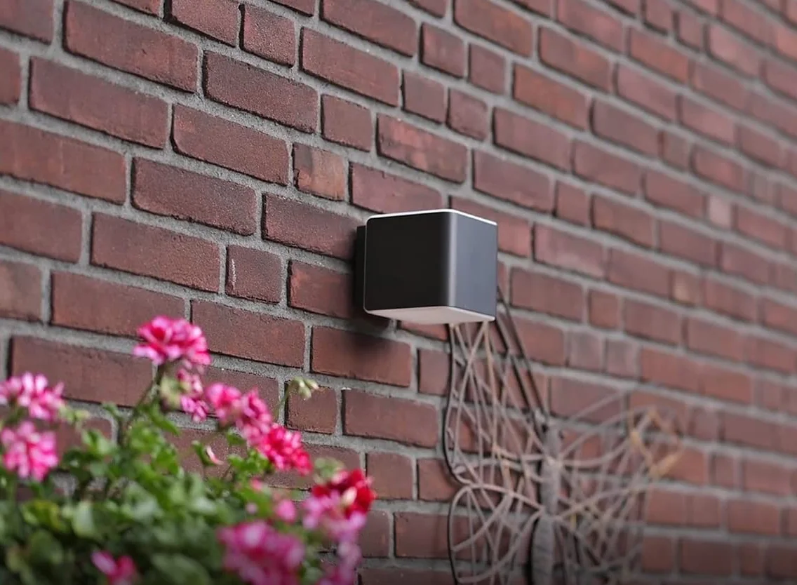 Steinel lampa zewnętrzna L 840 C antracytowa, kinkiet zewnętrzny LED, bez czujnika, możliwość połączenia w sieć przez aplikację Bluetooth, 9,1 W, ciepła biel