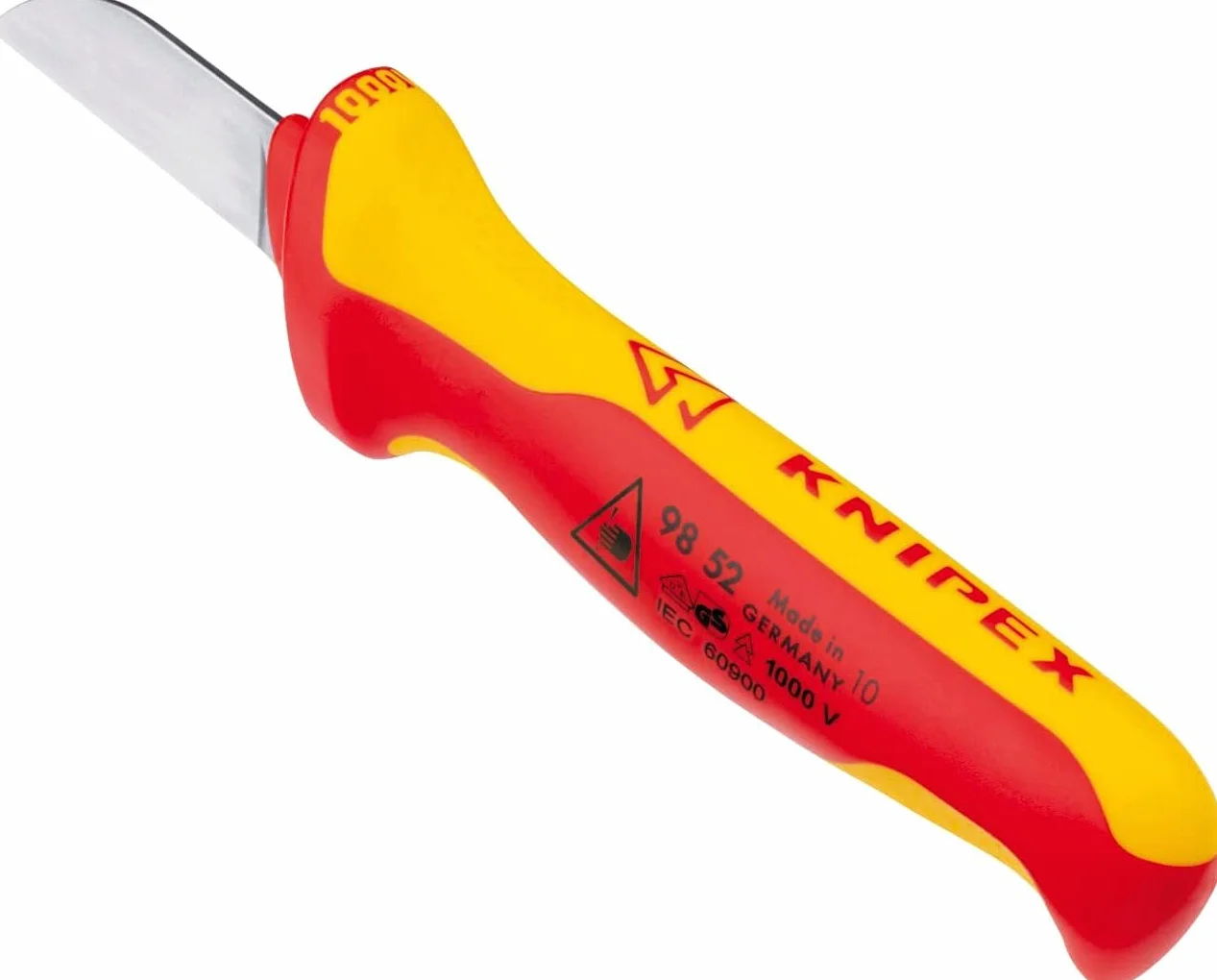 KNIPEX Nóż do kabli rękojeść dwukomponentowa izolowana wg VDE 190 mm, 98 52