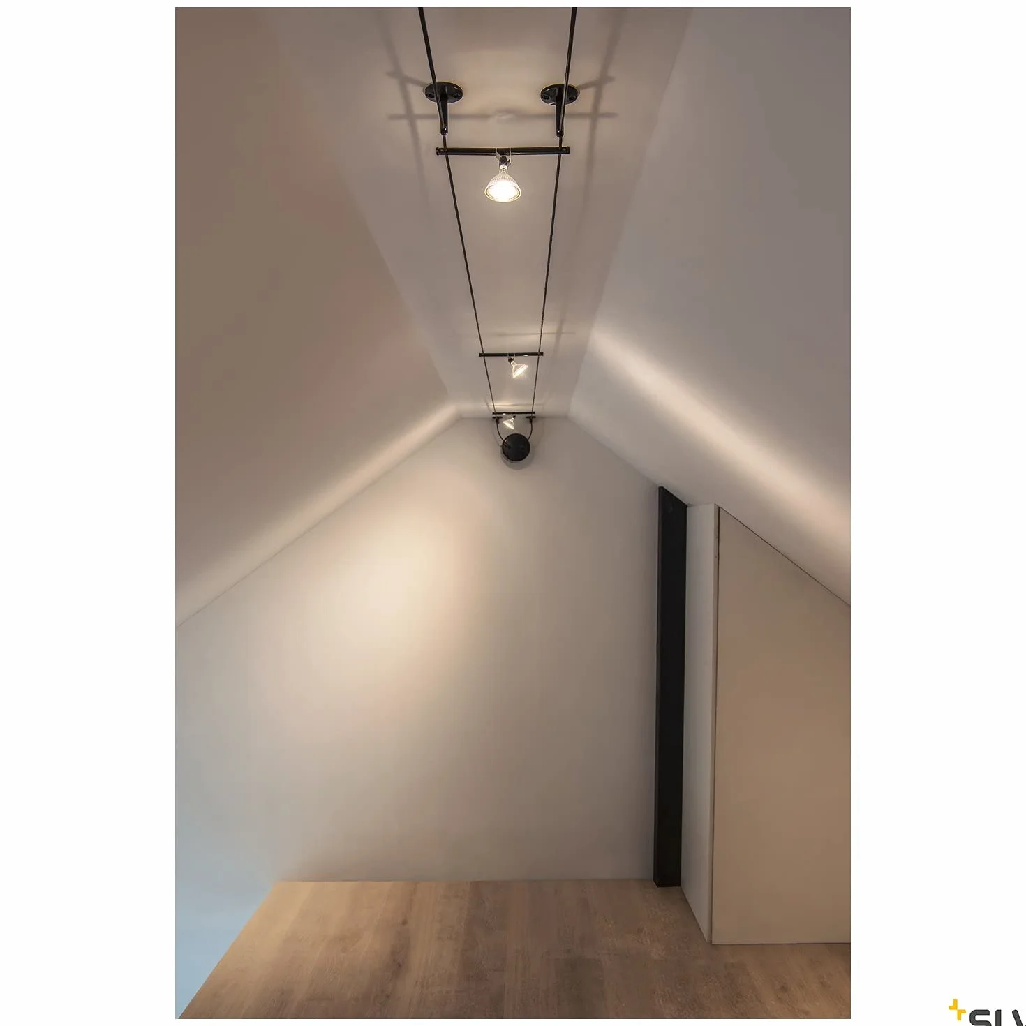 SLV UMLENKER uchwyt sufitowy stal/aluminium czarny