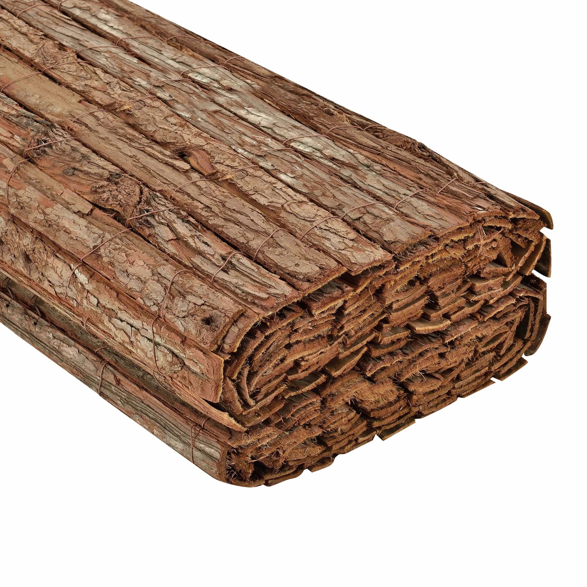 casa.pro Mata z kory Zamora, balkonowa, ochrona przed wzrokiem, 90 x 300 cm, ogrodzenie ogrodowe, wytrzymałe ogrodzenie z kory, mata maskująca, osłona balkonu, odporna na warunki atmosferyczne