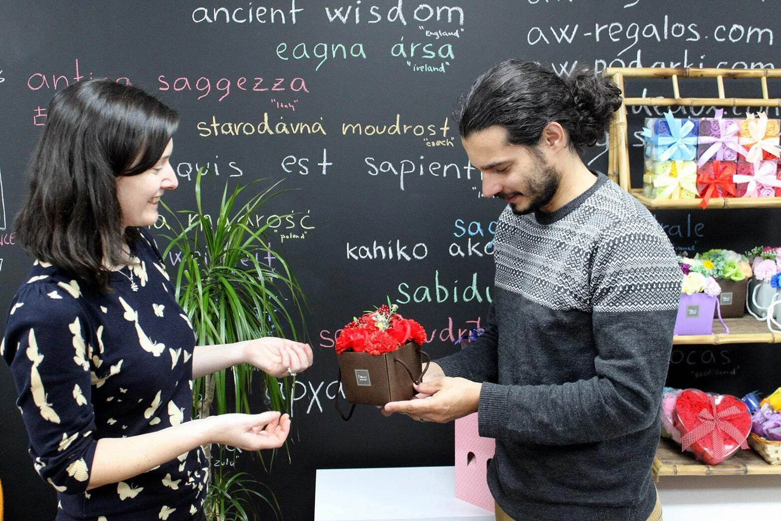 Ancient Wisdom Bukiet kwiatów mydła - fioletowy ogród kwiatowy