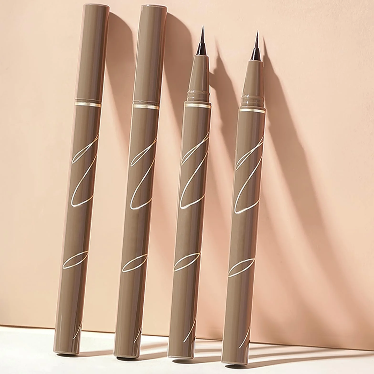 Erinde Gray Brown Liquid Eyeliner – High Precision, płynny szary tusz do powiek, profesjonalny wodoodporny, długotrwały, szybkoschnący koreański makijaż oczu