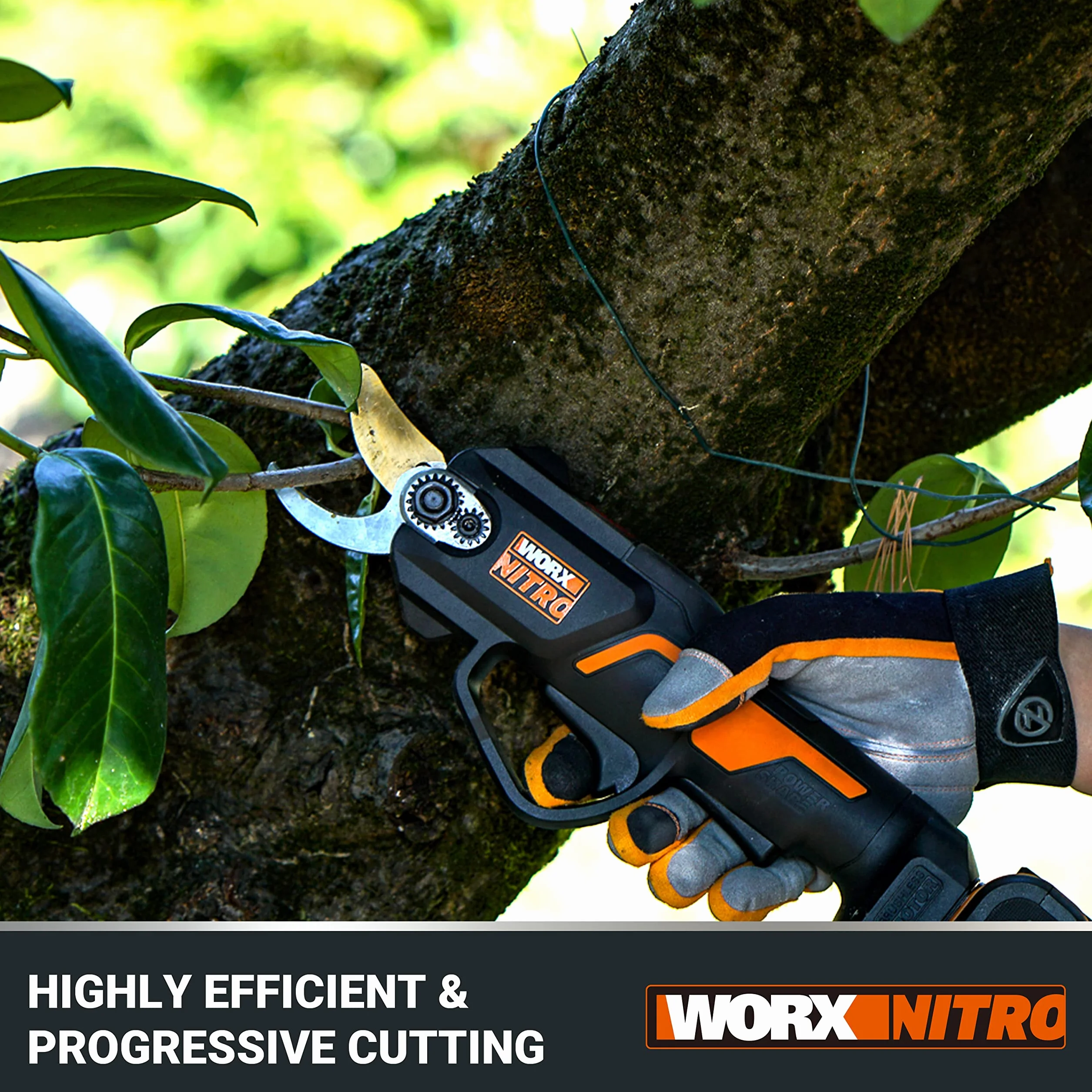 WORX Nitro WG330E.9 Akumulatorowe Nożyce do Gałęzi 20 V Bezszczotkowe