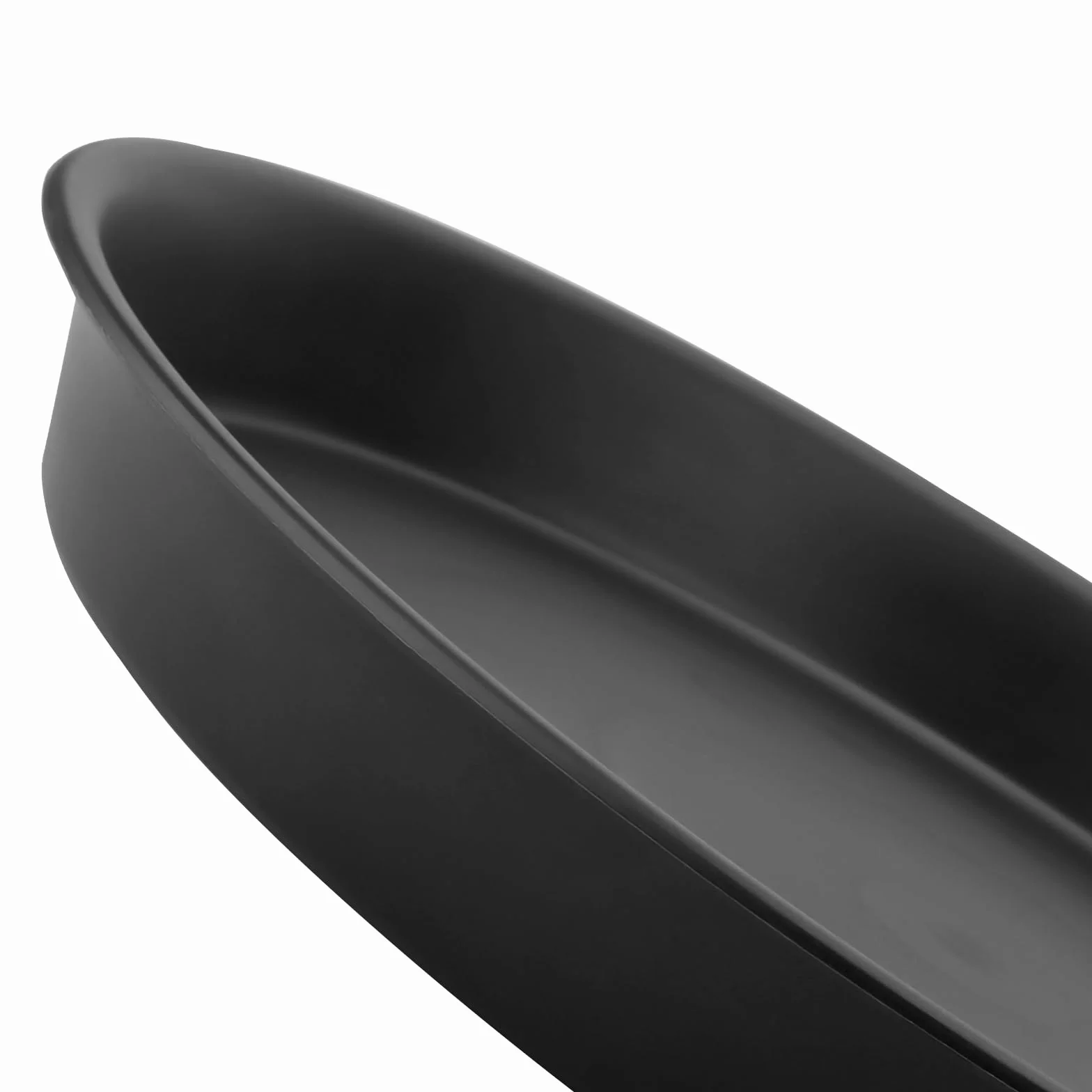 Podstawki na kwiaty 30 cm plastikowe czarne okrągłe 15 sztuk