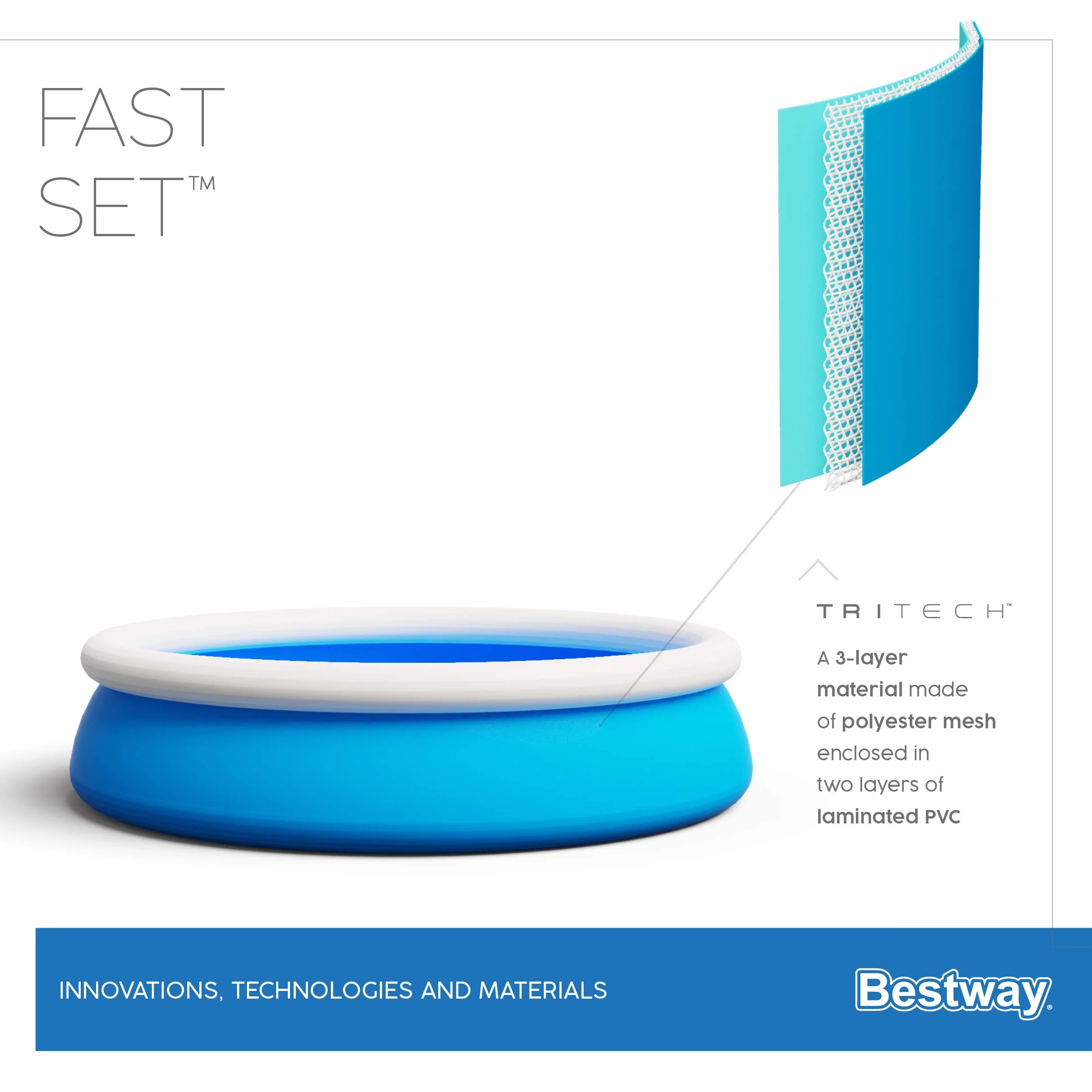 Bestway Fast Set™ Pool 1.83m x 51cm 6'x20"