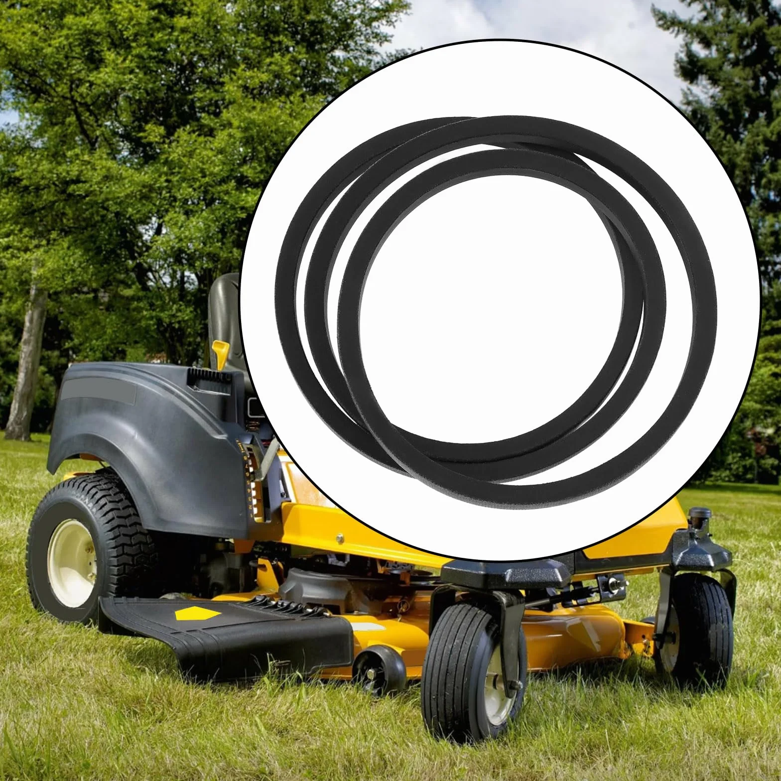 Create idea 1 x pasek napędowy do kosiarki 954-04043, 754-04043, długość 140 cm szerokość 1,2 cm kompatybilny z Troy-Bilt XP RZT50 RZT42, kompatybilny z Cub Cadet RZT-17 RZT-22