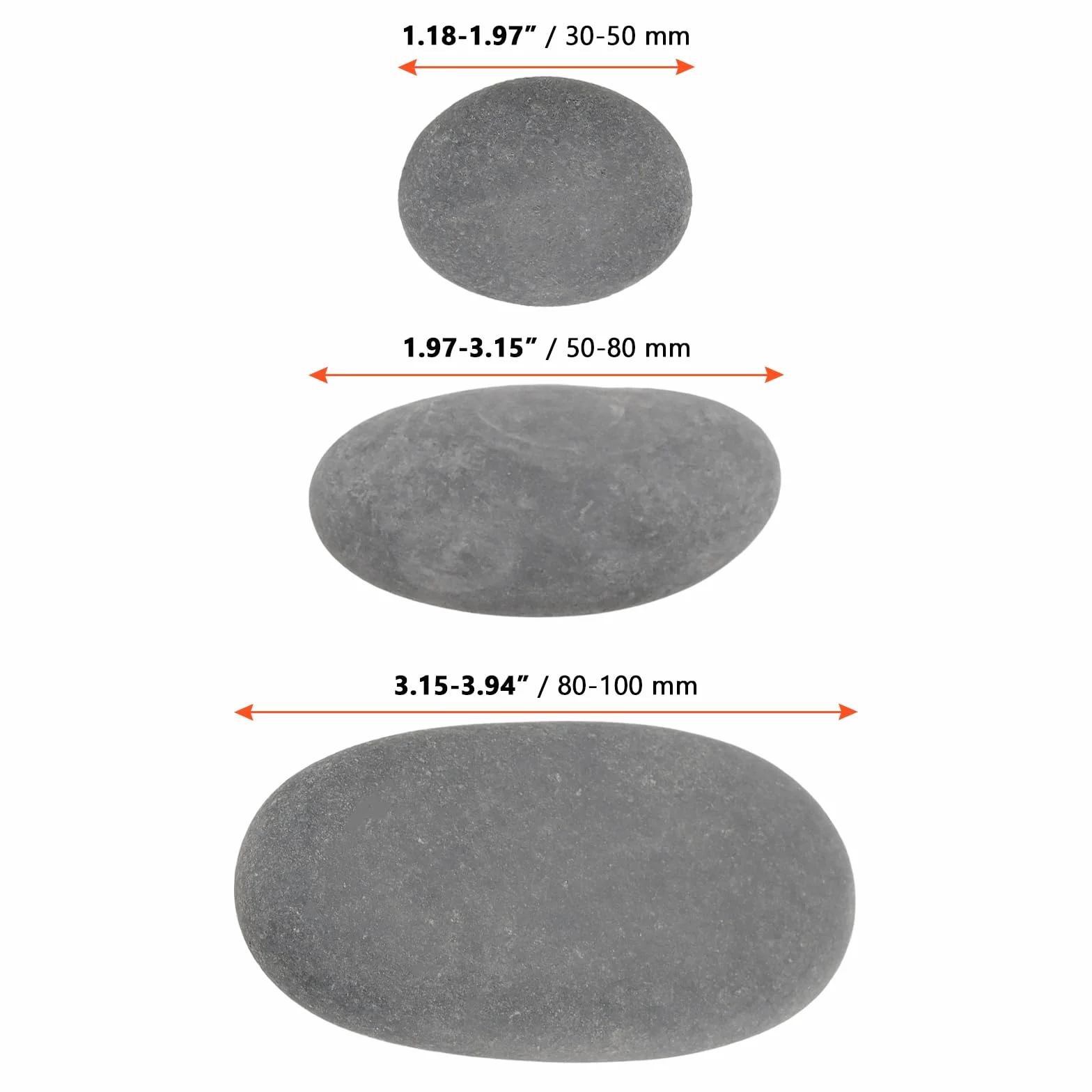 Kamienie dekoracyjne naturalne SINJEUN 25 sztuk 3-10 cm do majsterkowania