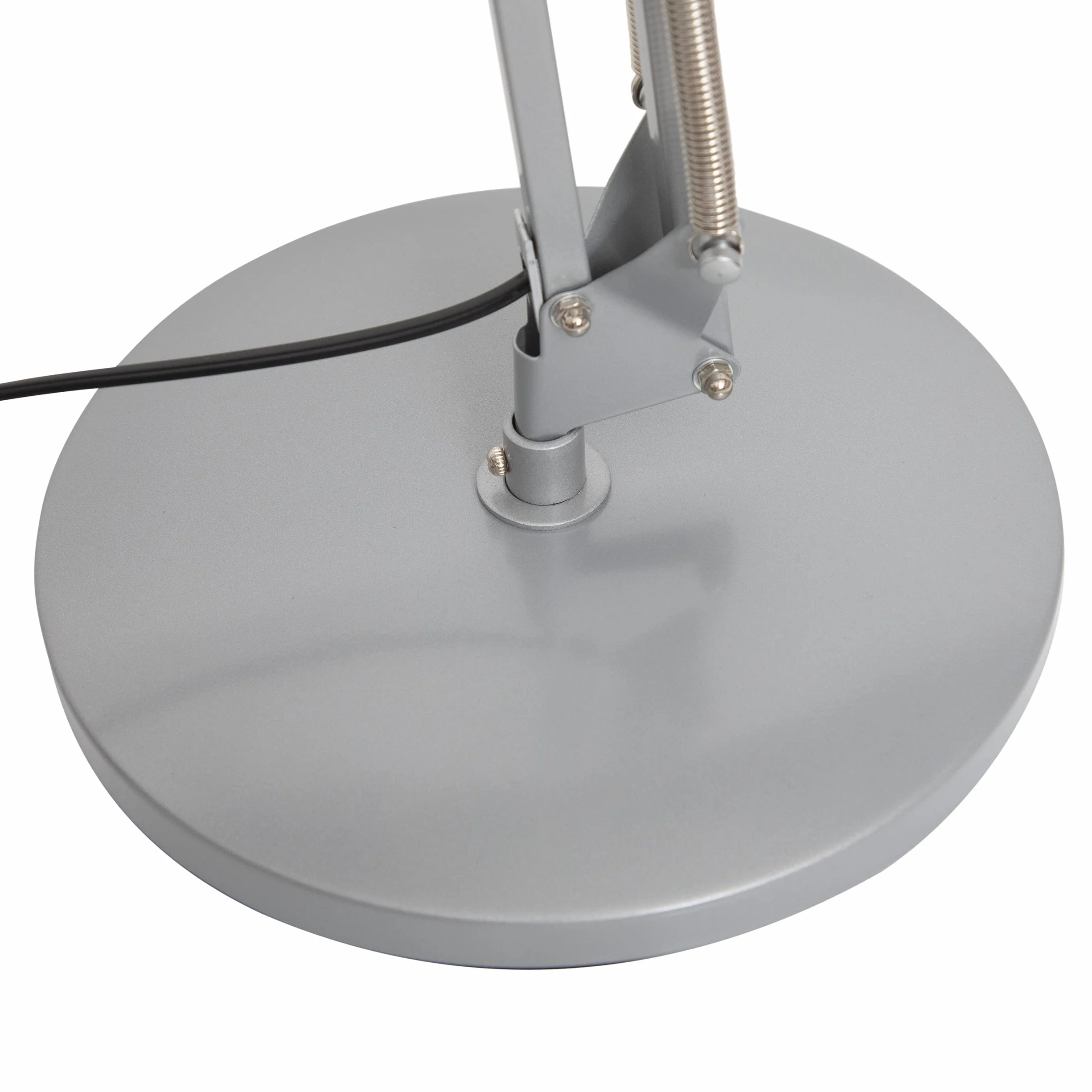 MAUL Lampa Biurkowa Led MAULstudy Regulowana Lampa Stojąca z Ramieniem Przegubowym do Biura, Gabinetu i Biurka Elegancka Lampa Biurowa z Metalu Ekskluzywne Żarówki Led Srebrna | bezpośrednie światło na podłogę, ciężka podstawa odporna na zarysowania, podw