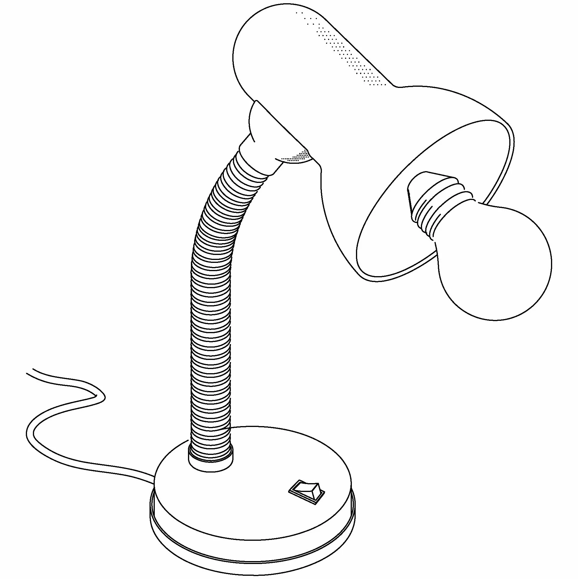 EGLO Lampa stołowa Basic, 1-punktowa lampa stołowa, lampa biurkowa ze stali i tworzywa sztucznego, kolor: biały, oprawa: E27