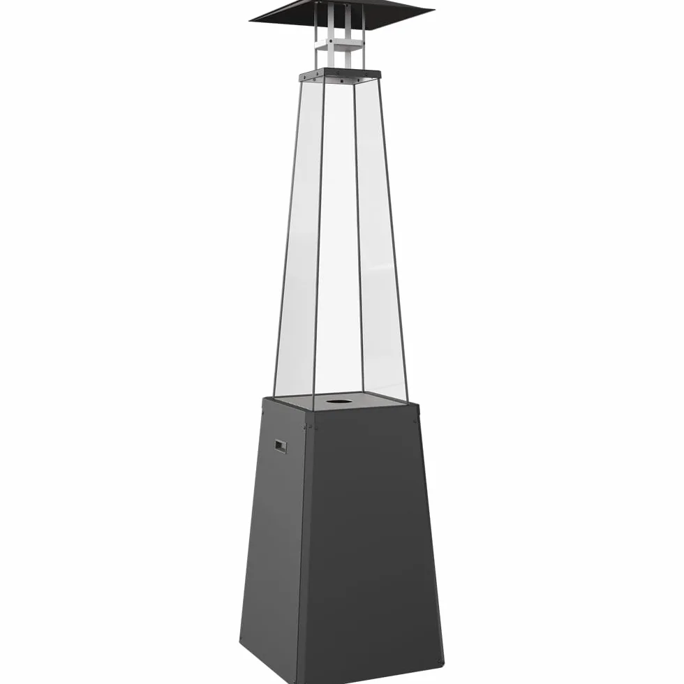 KRATKI Promiennik gazowy Umbrella BS stal czarny 12 kW zestaw