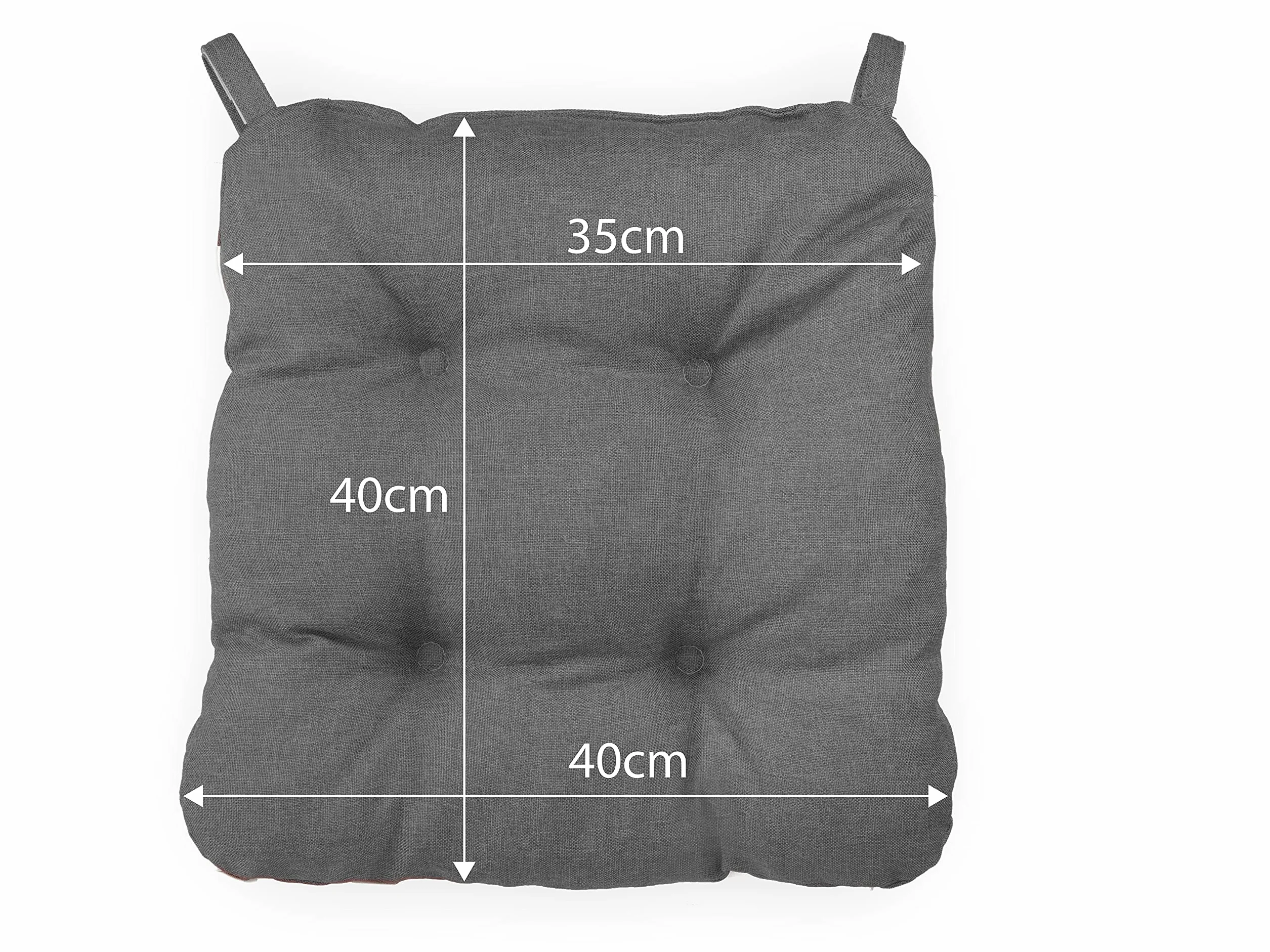 sunnypillow Zestaw 4 poduszek na krzesło 40x40x8 cm na siedzisko ogrodowa