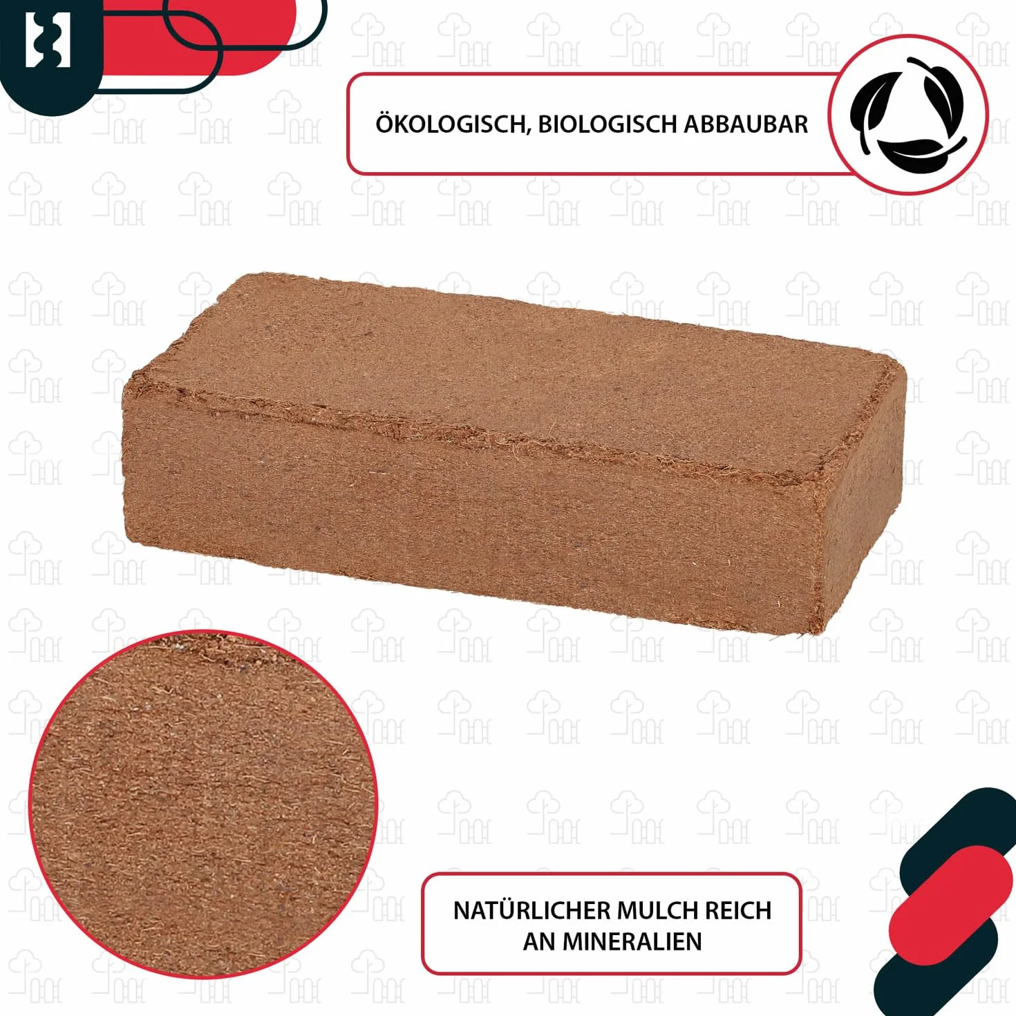 KOTARBAU® Naturalna Ziemia Kokosowa 650 g 7 l do Roślin i Terrariów