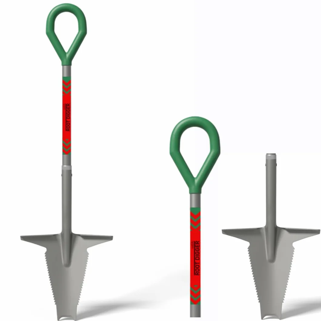 STARLYF Root Digger, nowa profesjonalna łopata do korzeni i trudnych prac, nowy model, piły szlifowane po bokach do głębi ziemi (5 w 1 - odłączana)