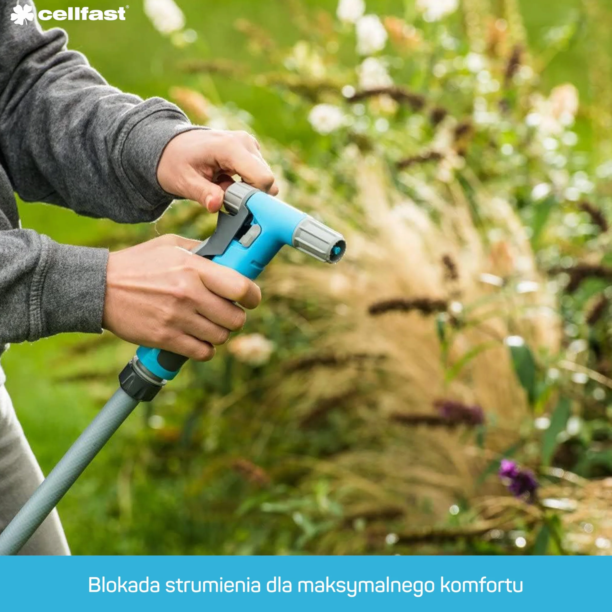 CELLFAST Zraszacz Pistoletowy Ogrodowy Safetouch Hydron