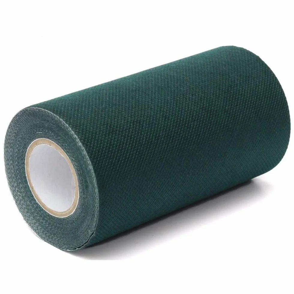 Taśma ze sztucznej trawy, taśma do fug do sztucznej trawy, samoprzylepna, taśma do fug, trawnika, sztuczna trawa, dywan trawnikowy (15 cm x 5 m)