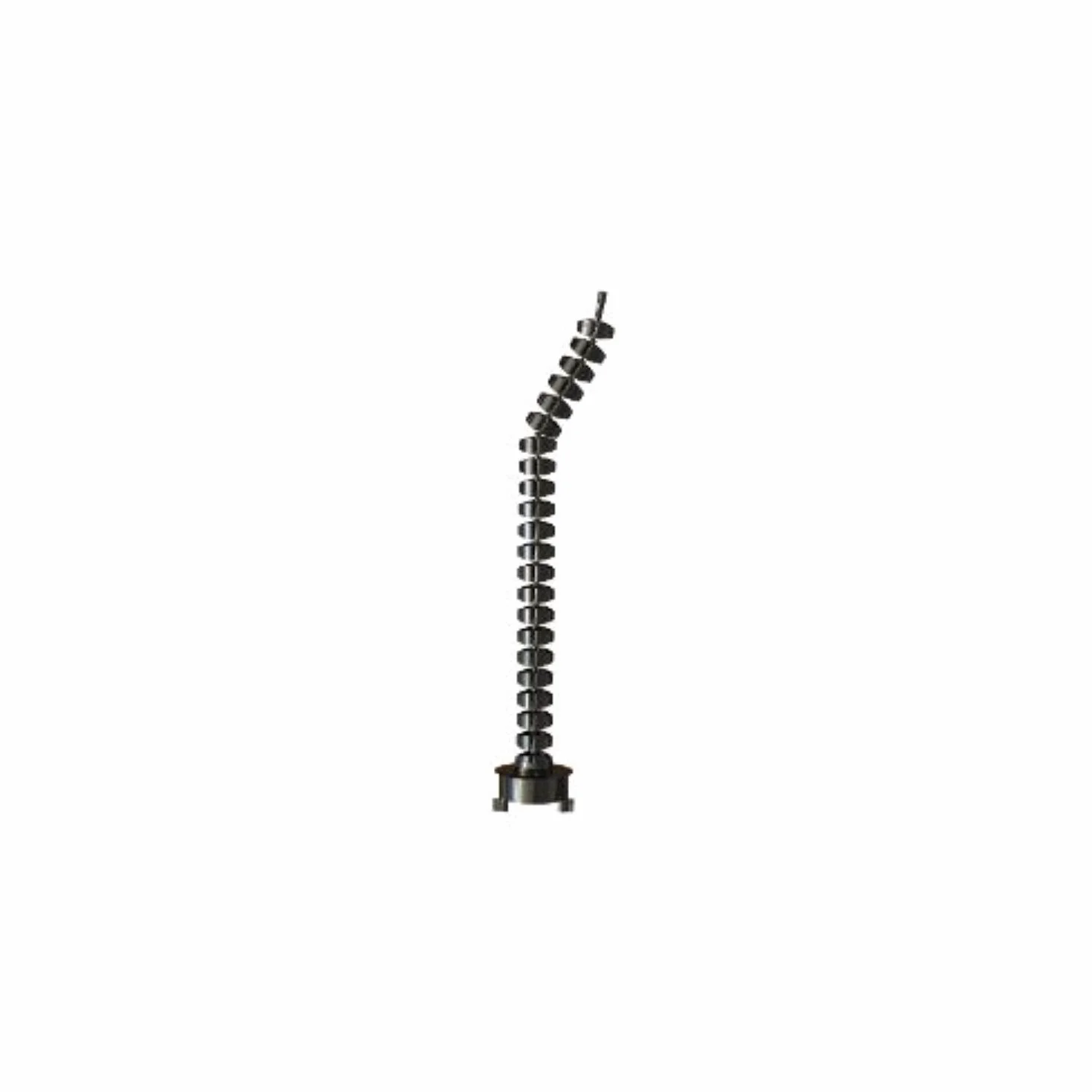 1-metrowy przezroczysty organizer na kable ze złączką i adapterem śrubowym, z 2 przegródkami na 2 węże, przezroczyste wykończenie, 100 x 4,1 x 4,6 cm (odniesienie: OC100/04)