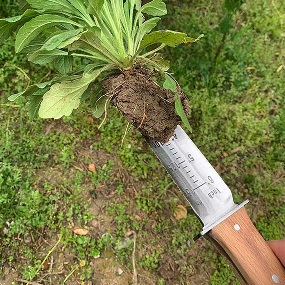 Berry&Bird Hori-Hori Gartenmesser 177.8mm gezackte Klinge Unkraut Wurzeln Gartenarbeit