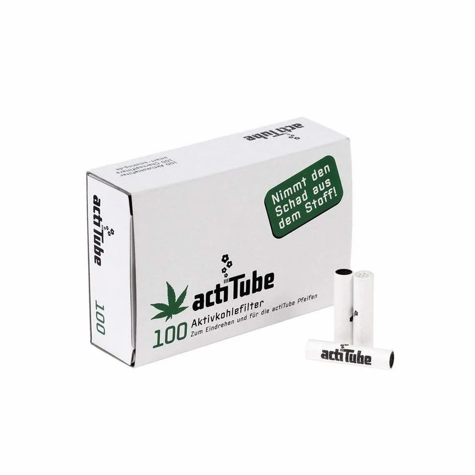 300 ActiTube filtr z węglem aktywnym, 3 x 100 szt., wyświetlacz 9 mm, filtr wkręcany, gwizdek w Acti Tube Tune, tipsy filtrujące węgiel aktywny
