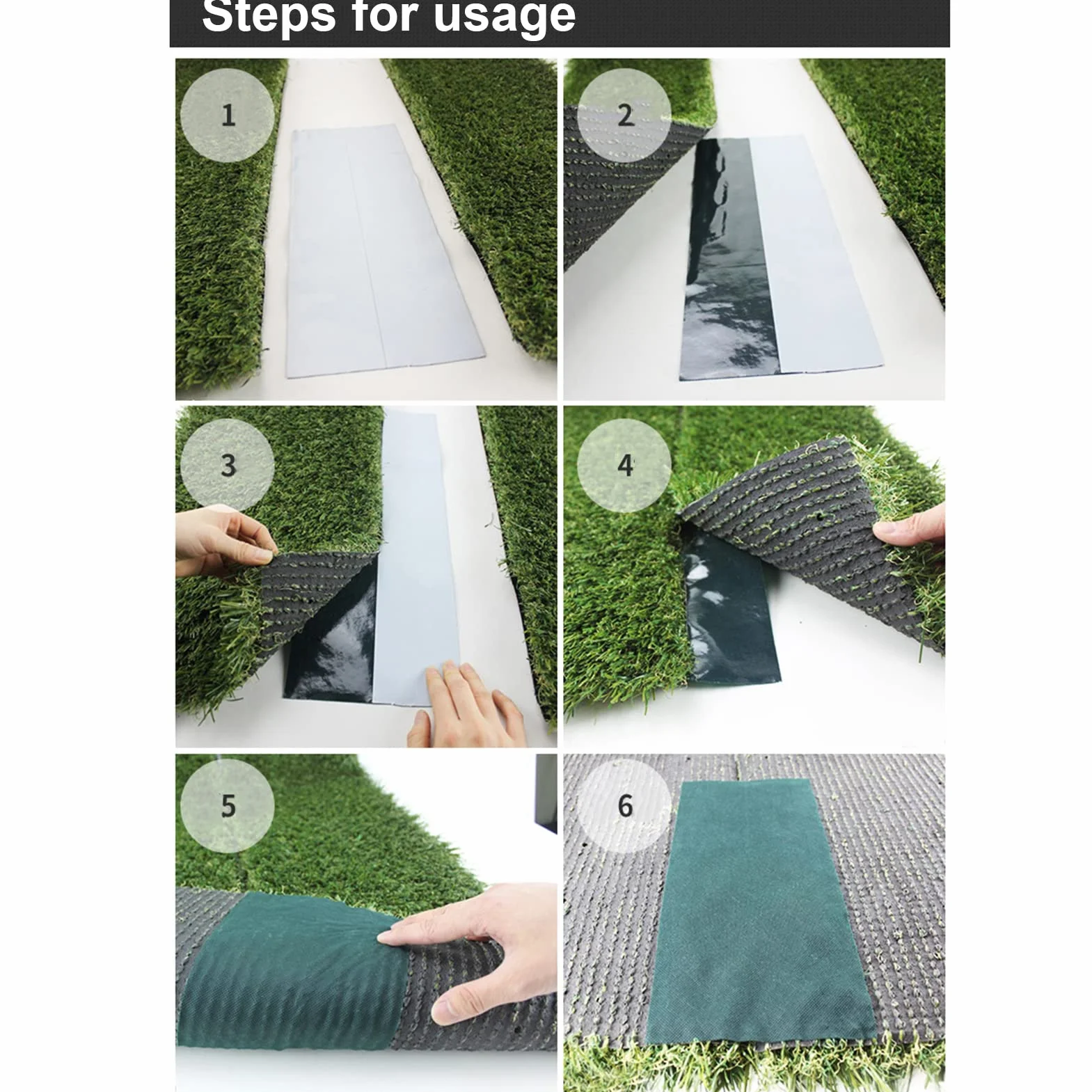 Taśma ze szwem do sztucznej trawy 150mm x 10m zielony