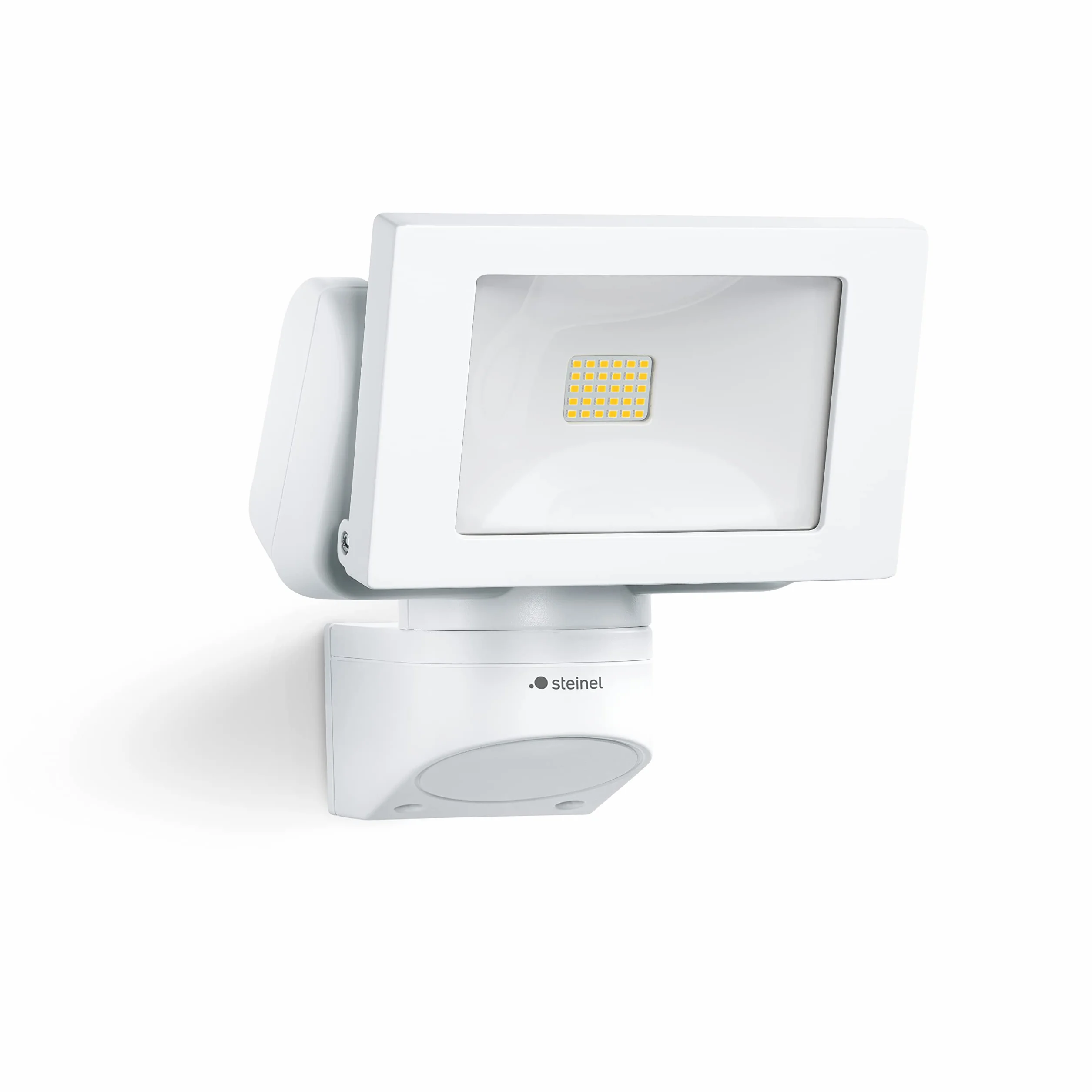 Steinel Reflektor LED LS 150 biały, reflektor 14,7 W, 1375 lm, obrotowa głowica reflektora, diody LED w kolorze neutralnej bieli (4000 K), IP44