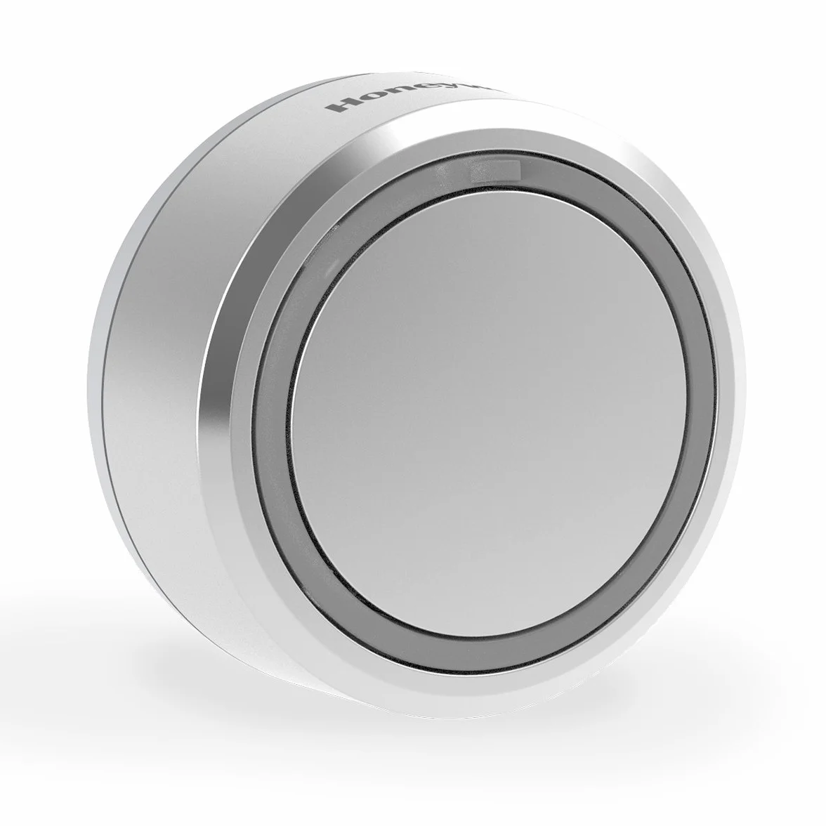 Honeywell DCP711G okrągły bezprzewodowy przycisk z lampką ufności LED, szary