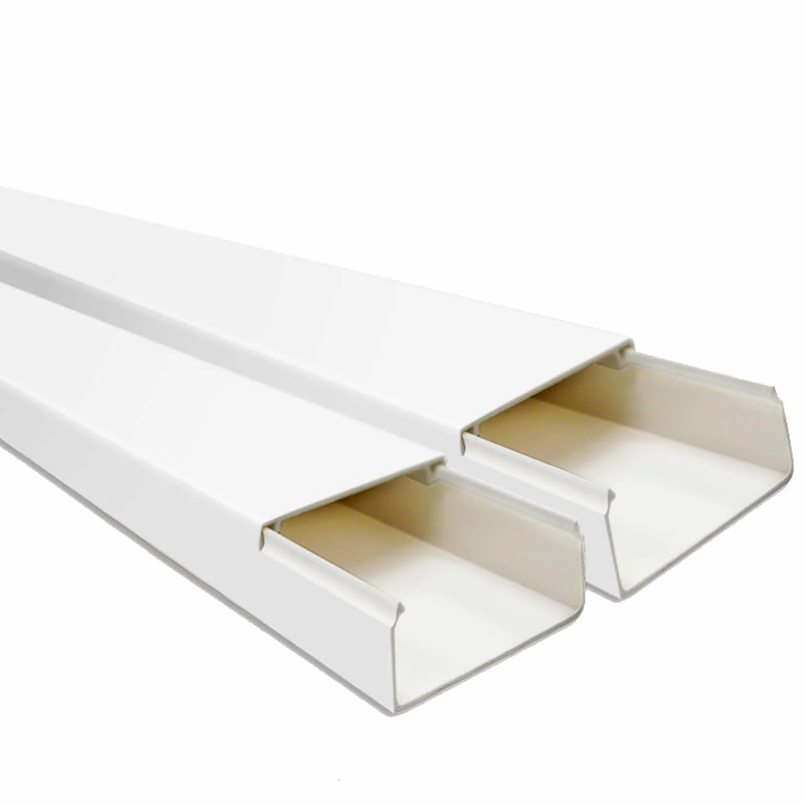 2 Szt. Listwy Kablowe Z PVC 1M | Biała osłona kabla TV z PVC w wielu rozmiarach. Osłona kabla Trunk(60*40)