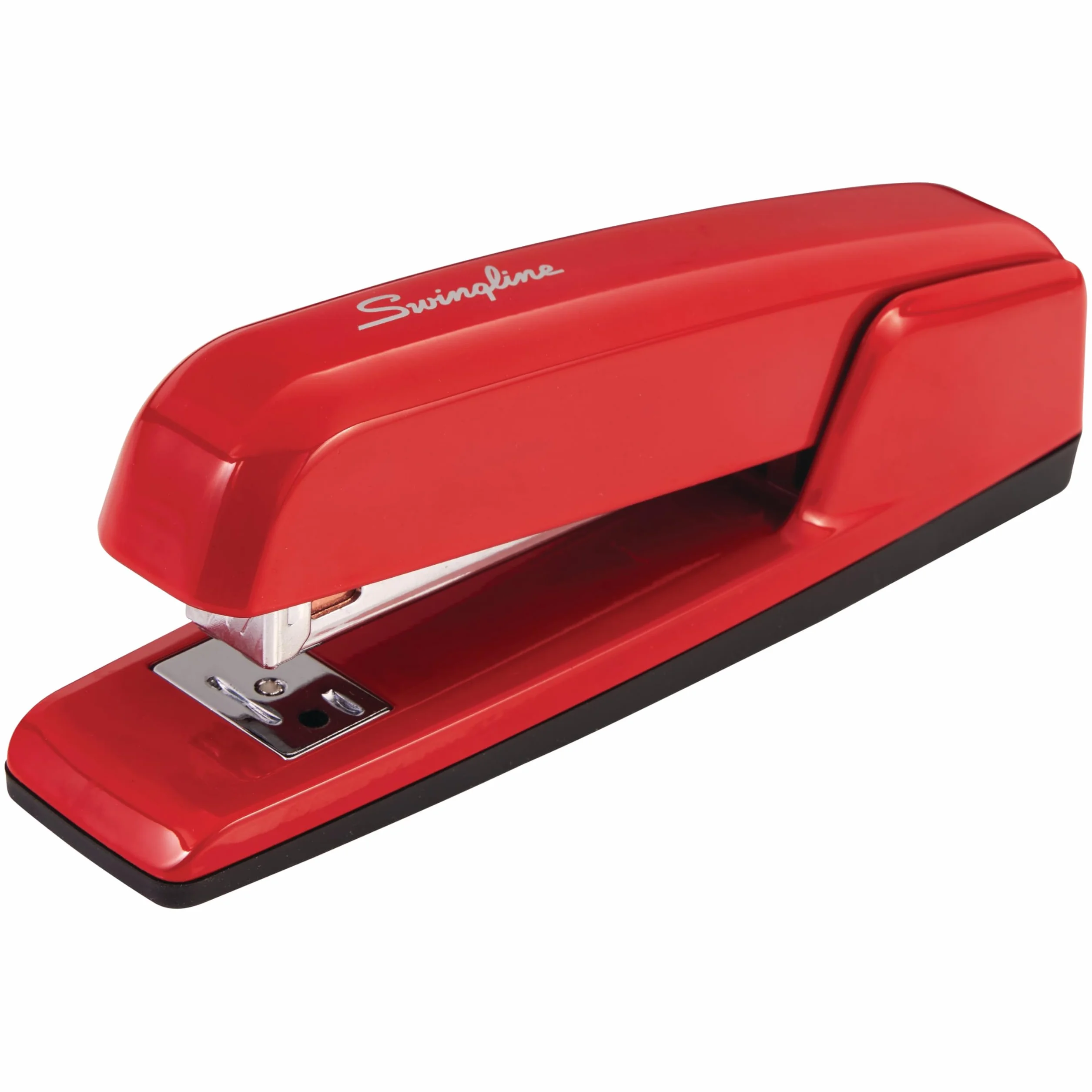 Swingline Zszywacz, kultowy zszywacz na biurko, pojemność 25 arkuszy, biurko, biuro, czerwony Rio (74736)