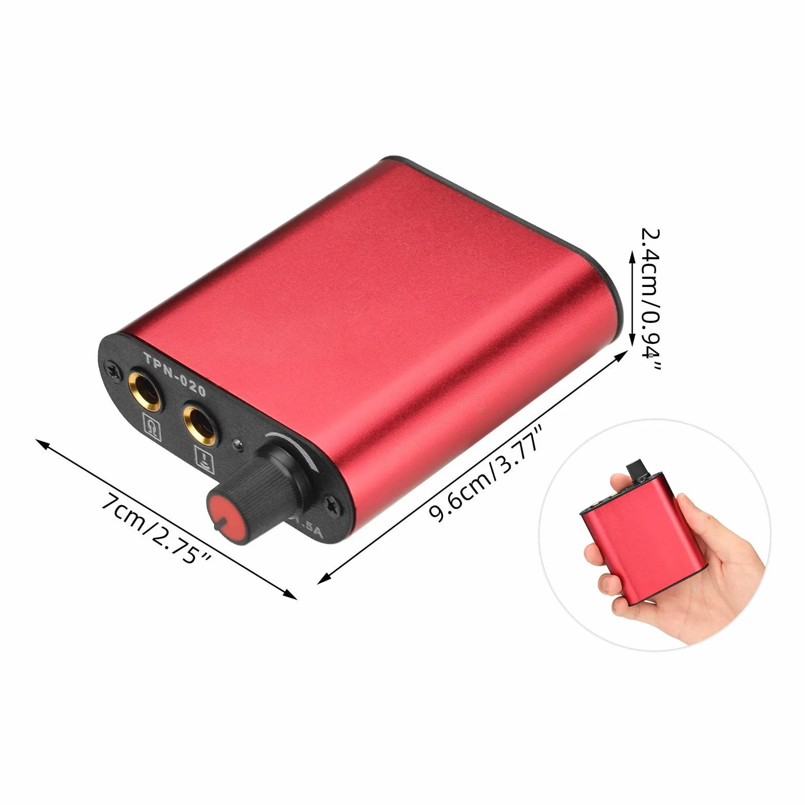 ATOMUS Red Tattoo Pen Kit Cartridge Rotary Complete Professional Tattoo Machine for Beginners(AT03)