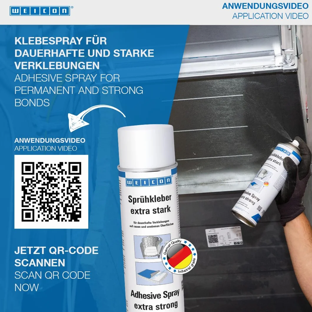 WEICON Klej uniwersalny w sprayu, ekstra mocny, biały, 500 ml