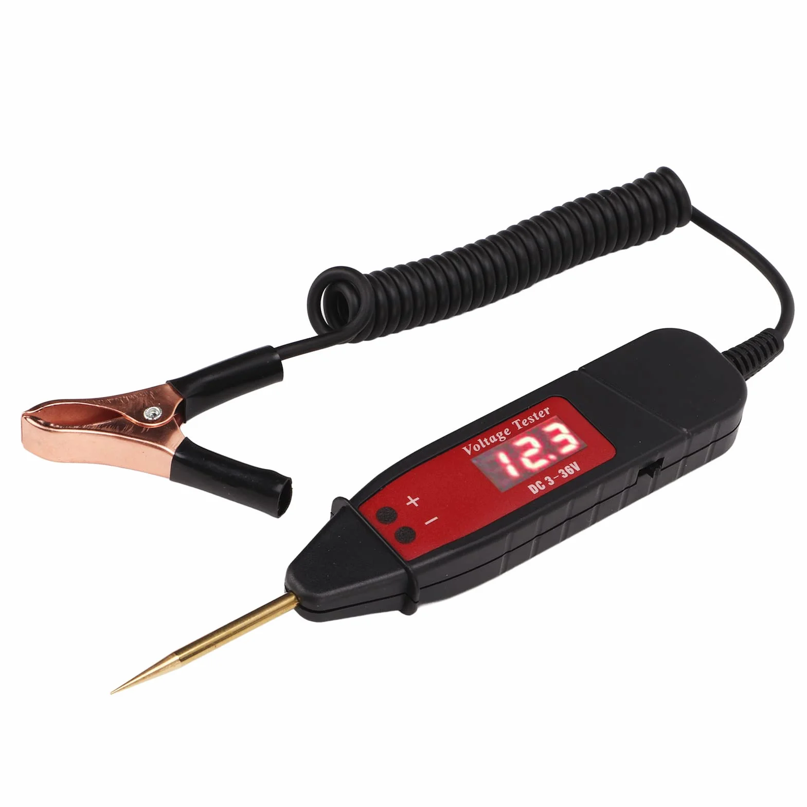 Narzędzie do Naprawy Samochodów Samochód Tester Obwodów Elektrycznych Pen Lcd Cyfrowy Wyświetlacz Sonda Napięciowa Detektor Dc3-36V do Konserwacji Pojazdu
