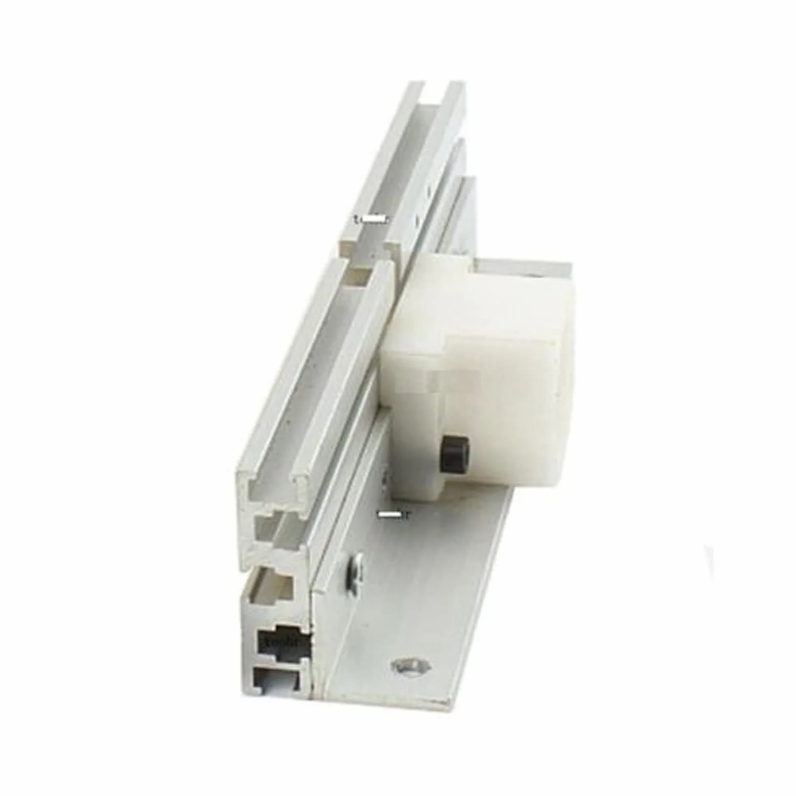 Miniaturowa piła stołowa Aluminiowa frezarka stołowa wkładka płyta ławki do obróbki drewna piła Mitre Gauge wsporniki przesuwne stół piła panelowa maszyny 240x200x6mm(B-Sliver)