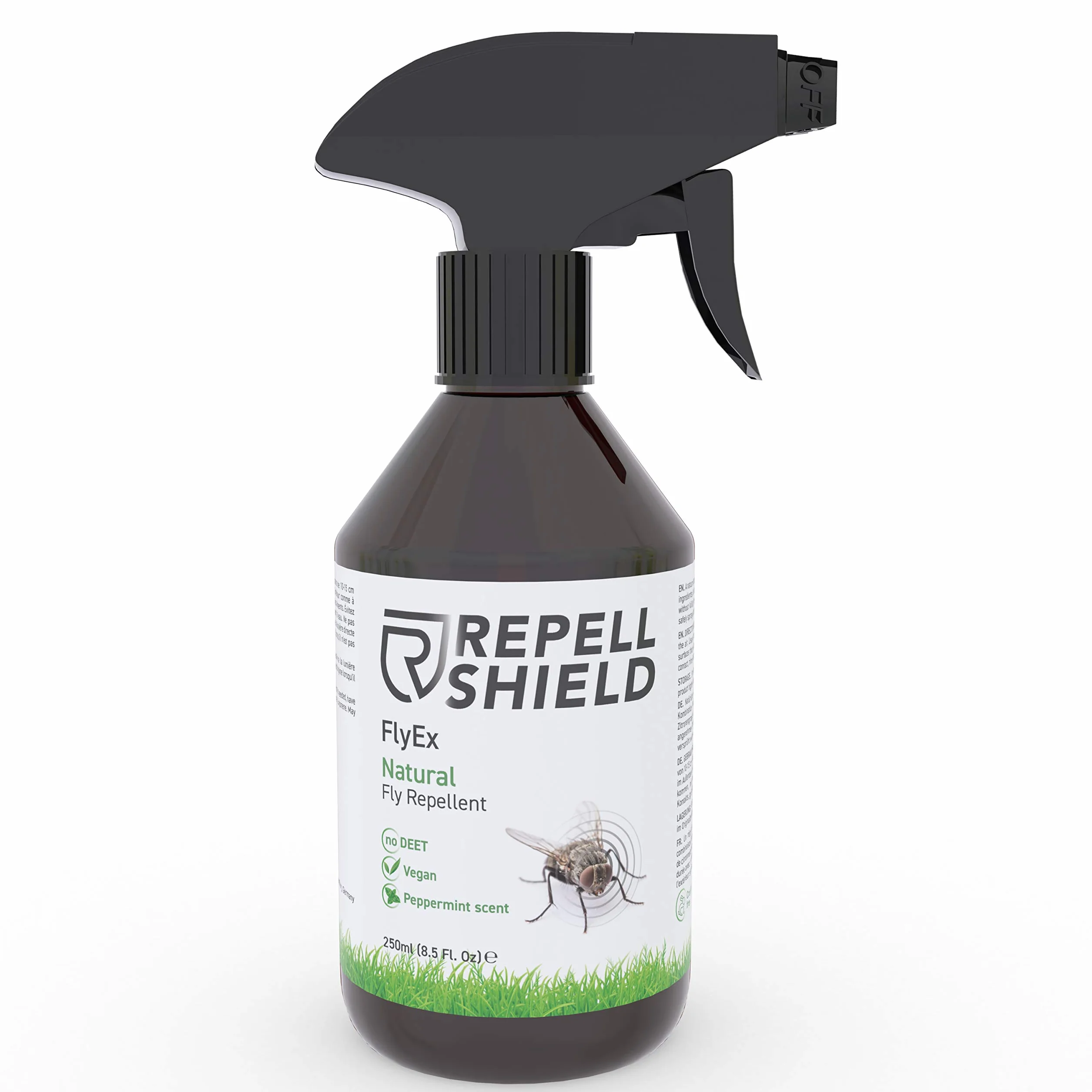 RepellShield® Spray do odstraszania much 250 ml na muchy owocówki do użytku wewnątrz i na zewnątrz