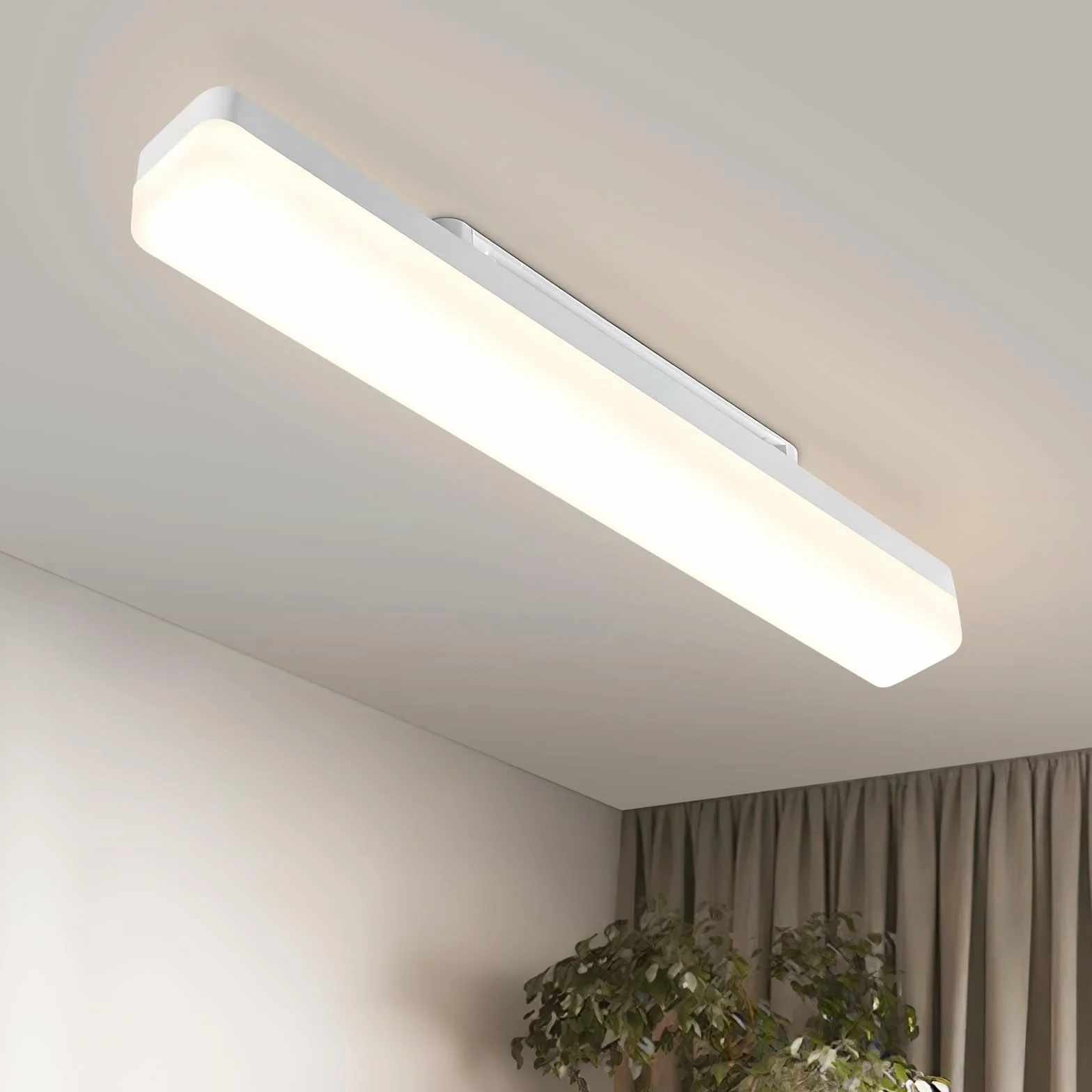 CBJKTX lampa sufitowa led 40cm oświetlenie sufitowe 18W ‎1620LM IP20 oprawa odporna na wilgoć led IP66 lampa łaty led naturalna biel 4000K do garażu warsztatowe biura sklepu pomieszczeń