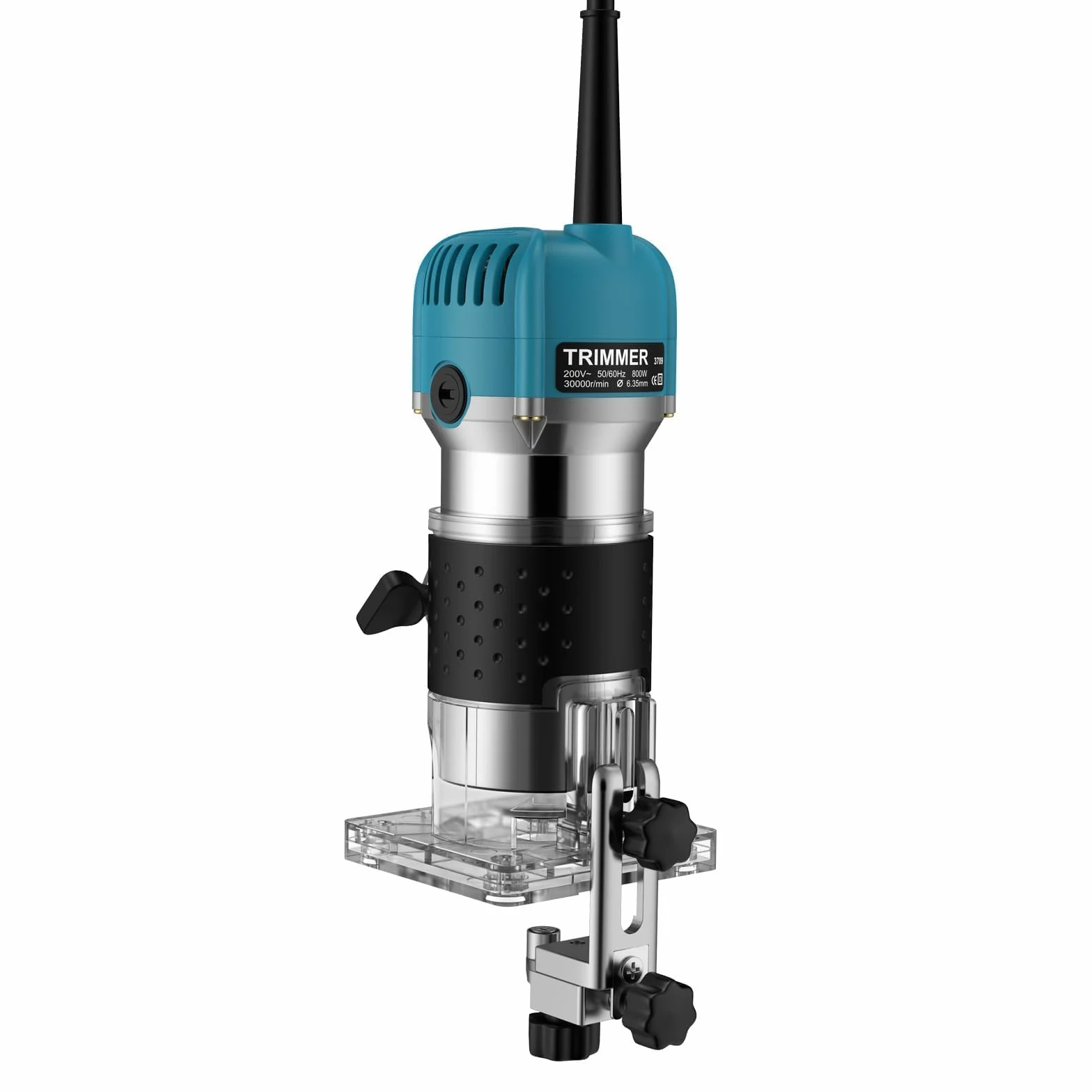 Frezarka górnowrzecionowa 800 W 28000 obr/min 6,35 mm frezarka do drewna zmienna prędkość zestaw 15 frezów 1/4