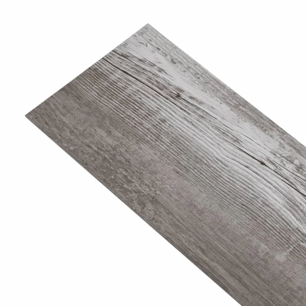 vidaXL Panele podłogowe PVC, 5,02 m², 2 mm, samoprzylepne, matowy brąz