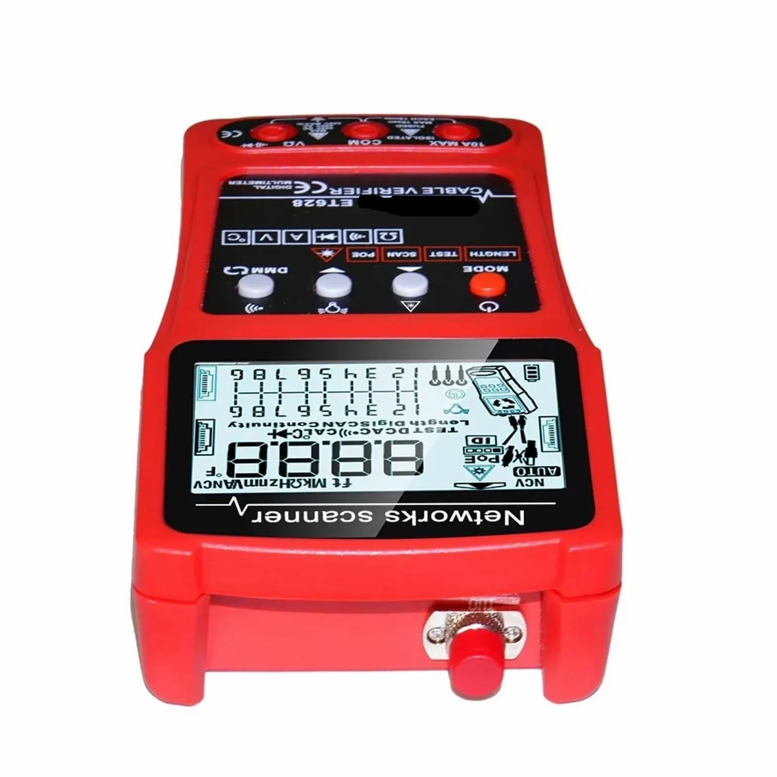 Tester kabli LAN, wizualny lokalizator uszkodzeń, multimetr, mapowanie, sieciowych POE RJ45 - Omni-Check