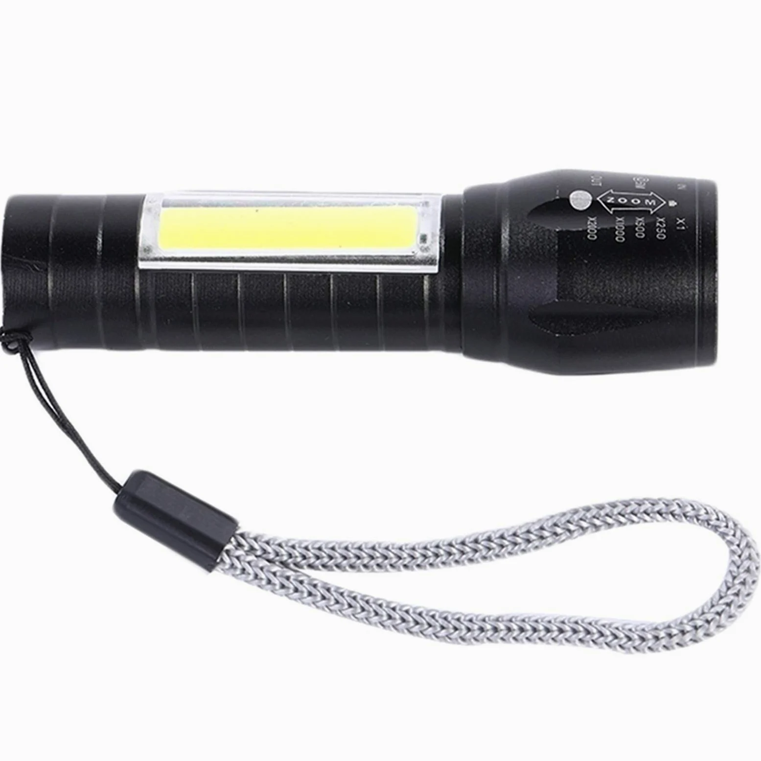Bardzo długa latarka elektryczna w trybie gotowości Mini XPE Latarka ze stopu aluminium Silne światło Zoom Długi-USB Wielofunkcyjna latarka wielokrotnego ładowania jako Power Bank i akcesori