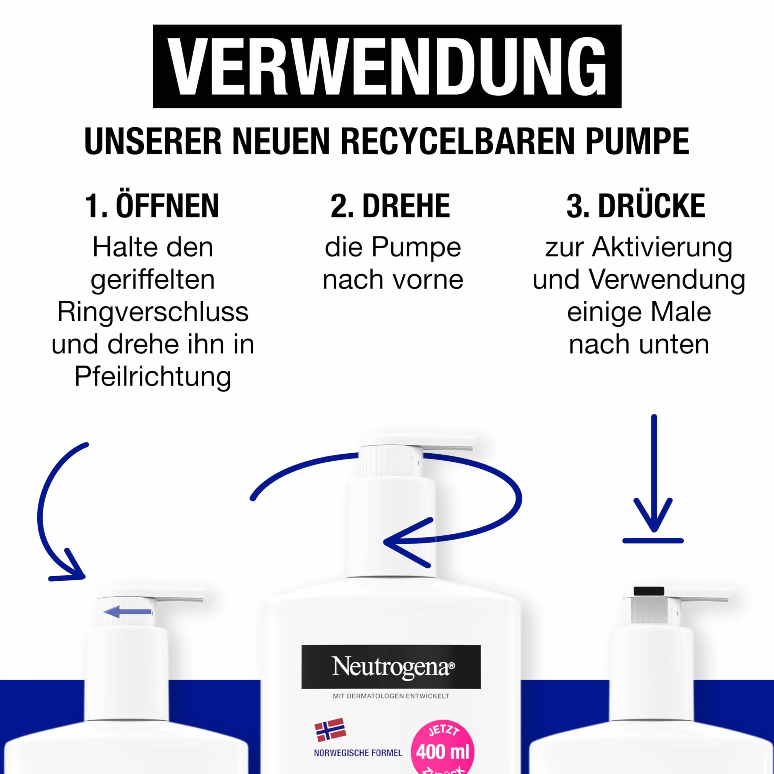 Neutrogena Norweska formuła Deep Moisture Sensitive balsam do ciała (400 ml) do suchej i wrażliwej skóry z 10% gliceryną i technologią Pro-Ceramide