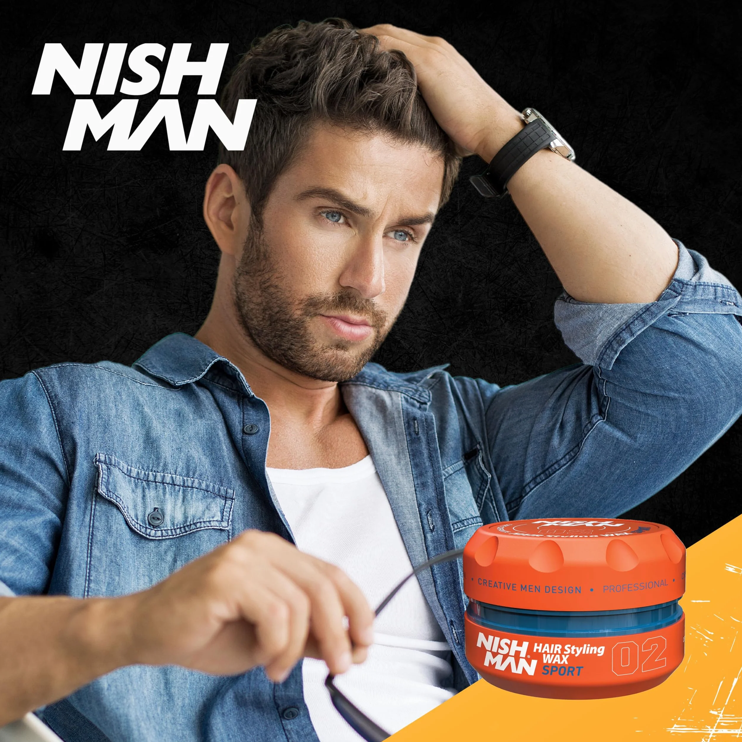 NISHMAN Wosk do Stylizacji Włosów 02 - Sport 150g