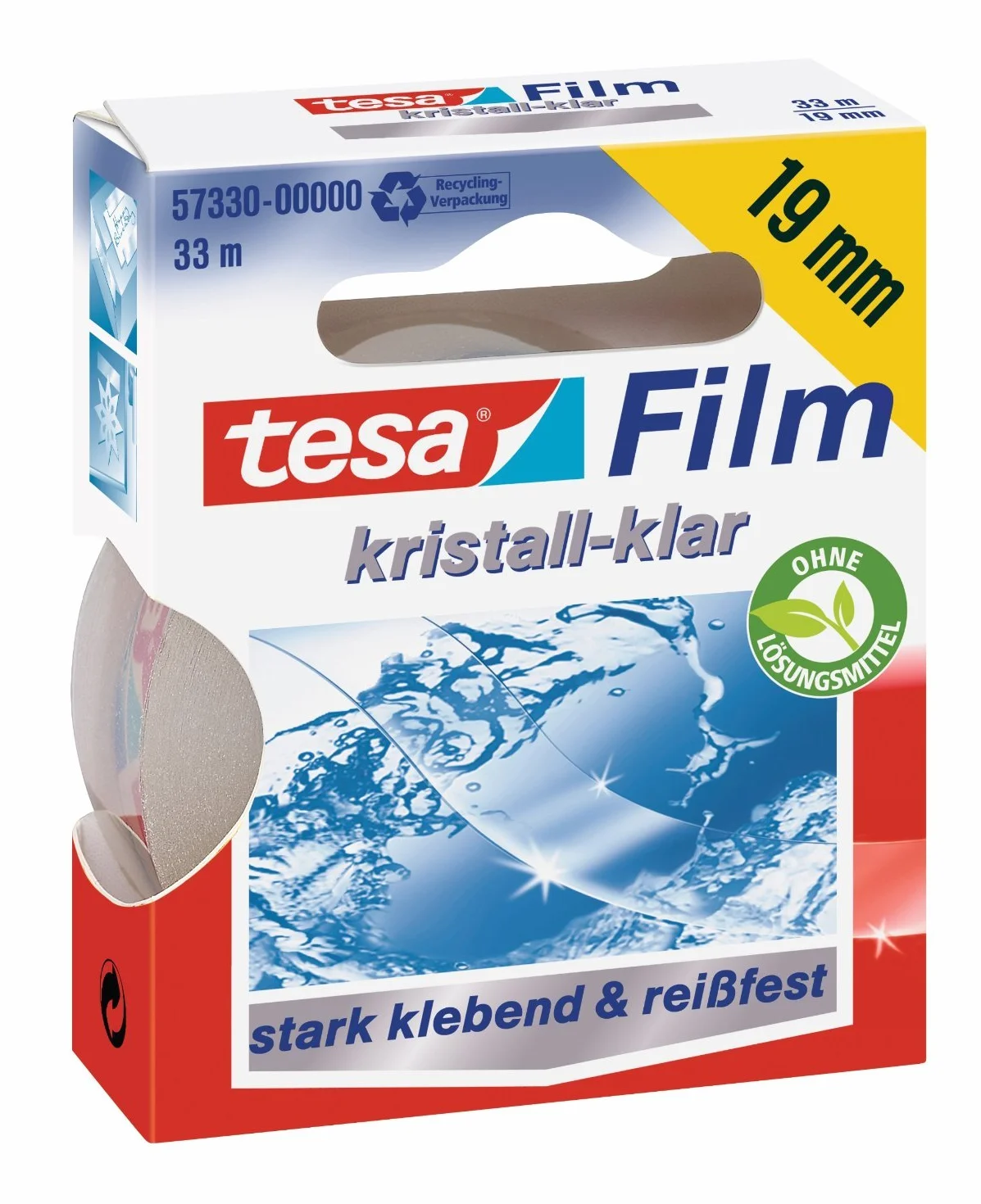 tesa FILM - taśma klejąca, przezroczysta, 33 m x 19 mm, 1 rolka w składanym pudełku