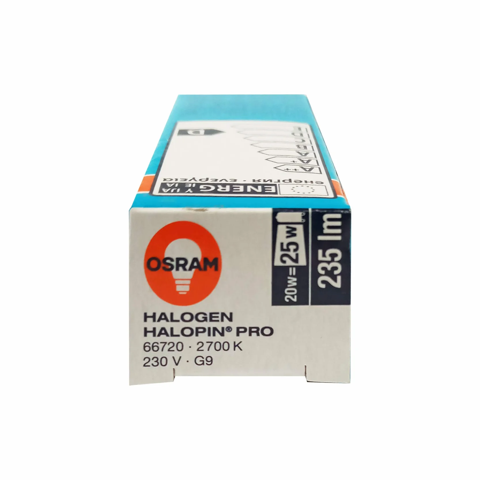 Osram Halopin Pro | lampy halogenowe 230 V 20 W, 66720 Base G9, ciepła biel/2700K - 235 lm