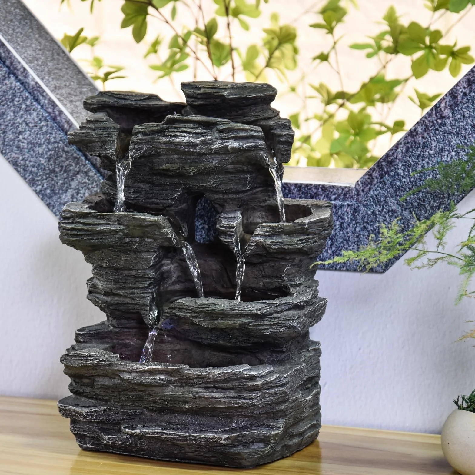 Fontanna Zen Light Szary 25 x 17 x 35 cm