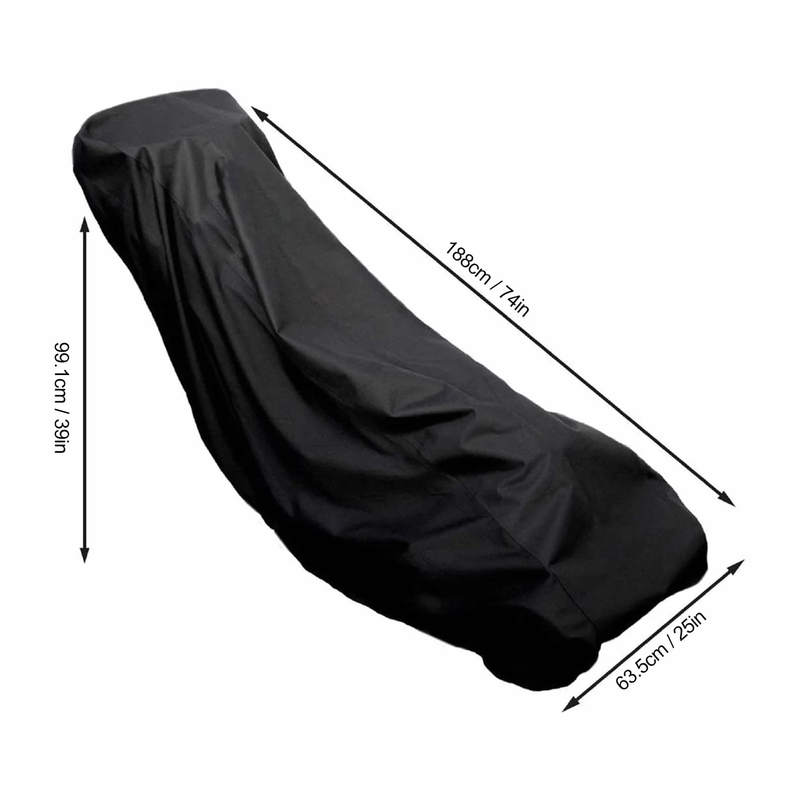 Pokrywka Kosiarki Xford Universal Fit Push Lawn Mower 210D Oxford Fabric Cover z Torbą, Czarny