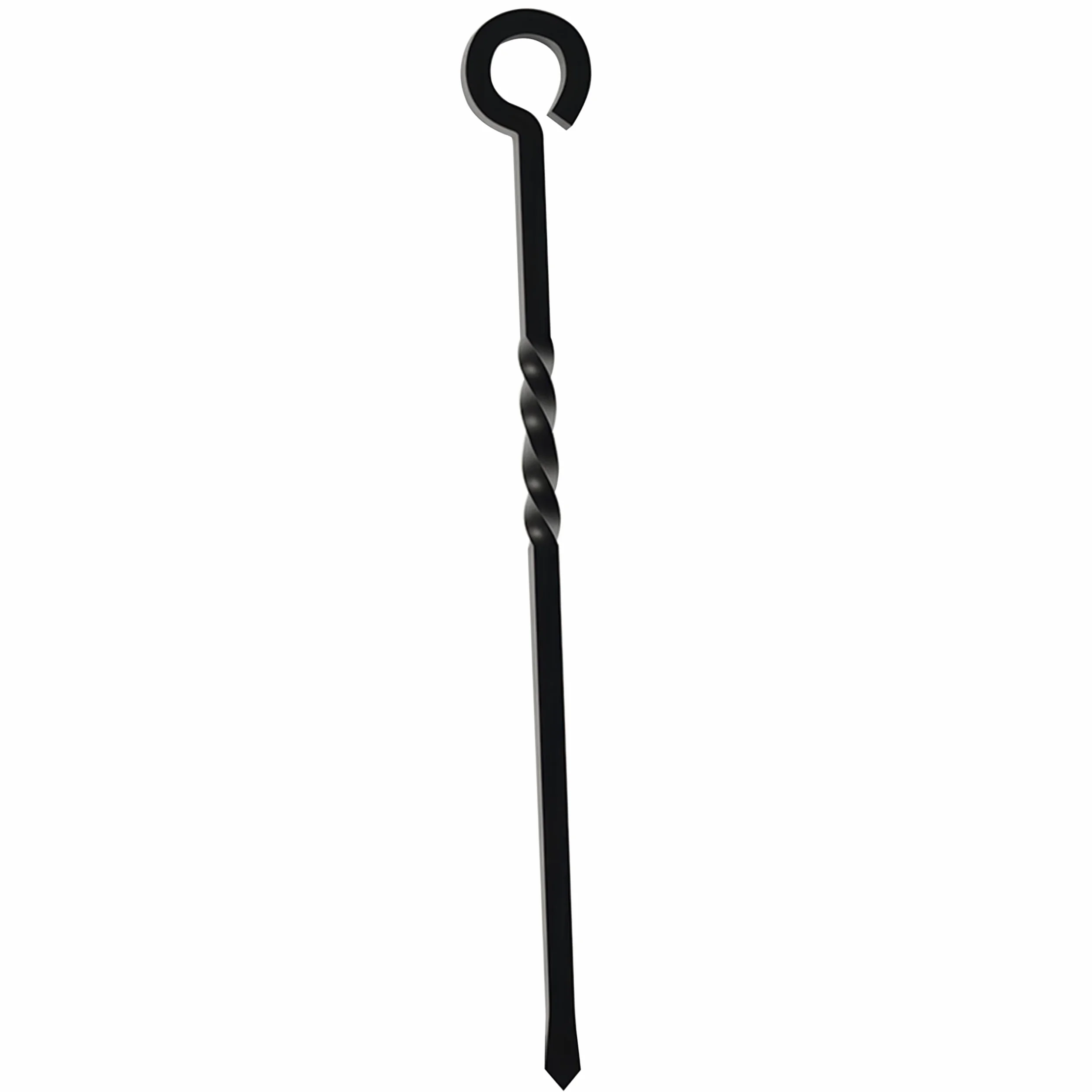 Kingson Black Fire Poker narzędzie kominkowe o długości 40,5 cm do palników na drewno i otwartego ognia, stylowe i funkcjonalne akcesorium do kominka